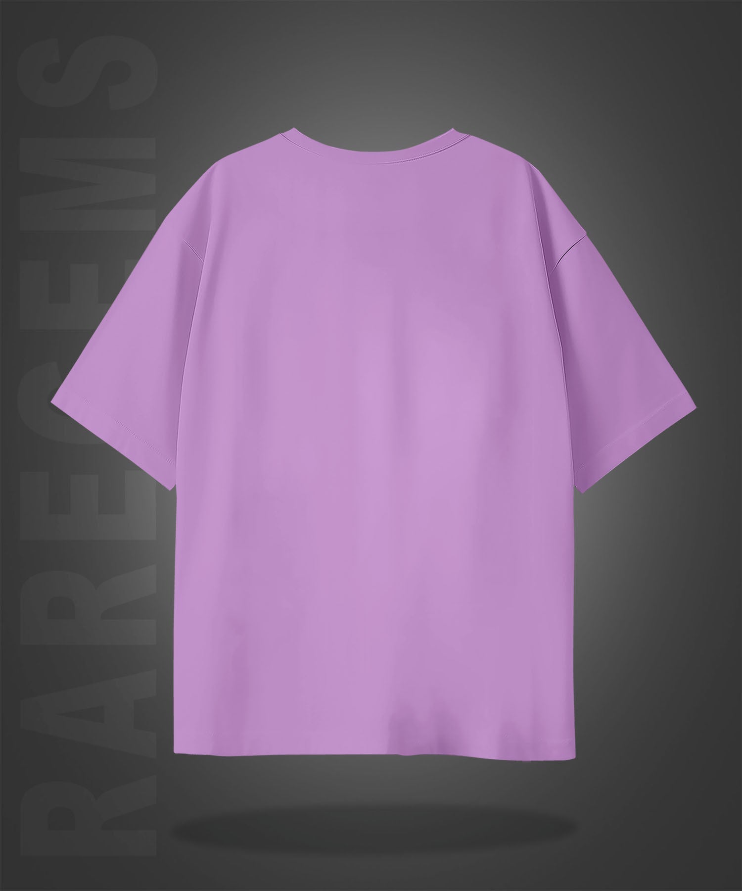 Lilac Half Sleeves Black Be The Author Of Your Own Story Printed Oversized T-Shirt