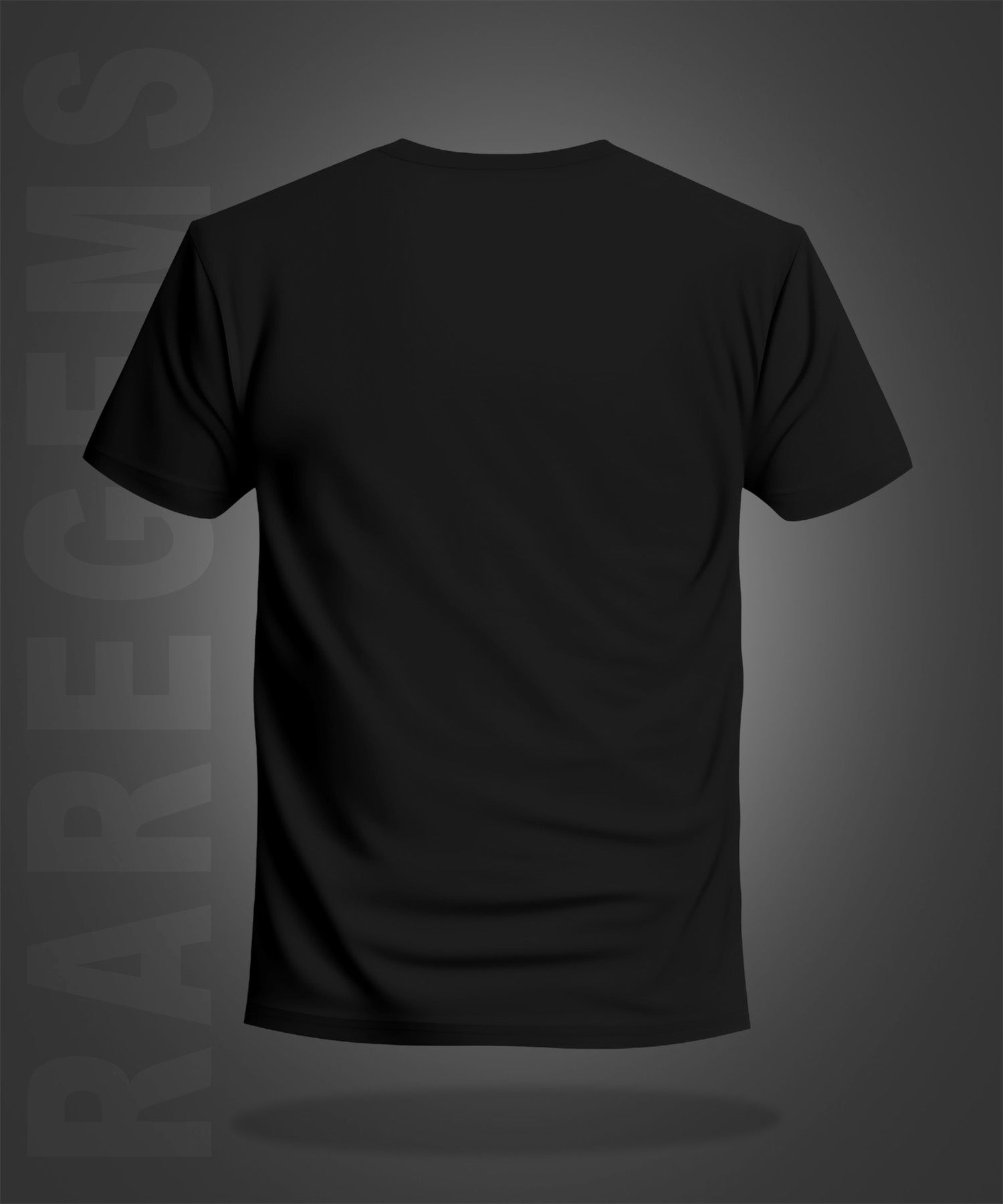 Black Round Neck Half Sleeve Newyork Neon Butterfly Printed Regular T-Shirt