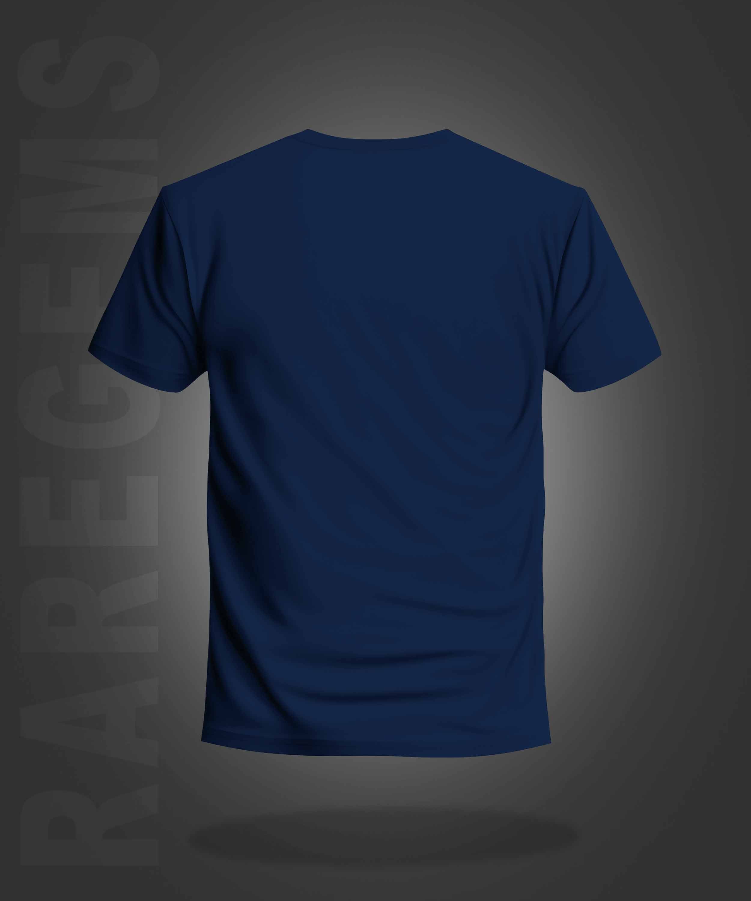 Navy Blue Half Sleeves Round Neck You Can Do Anything Printed Regular T-Shirt