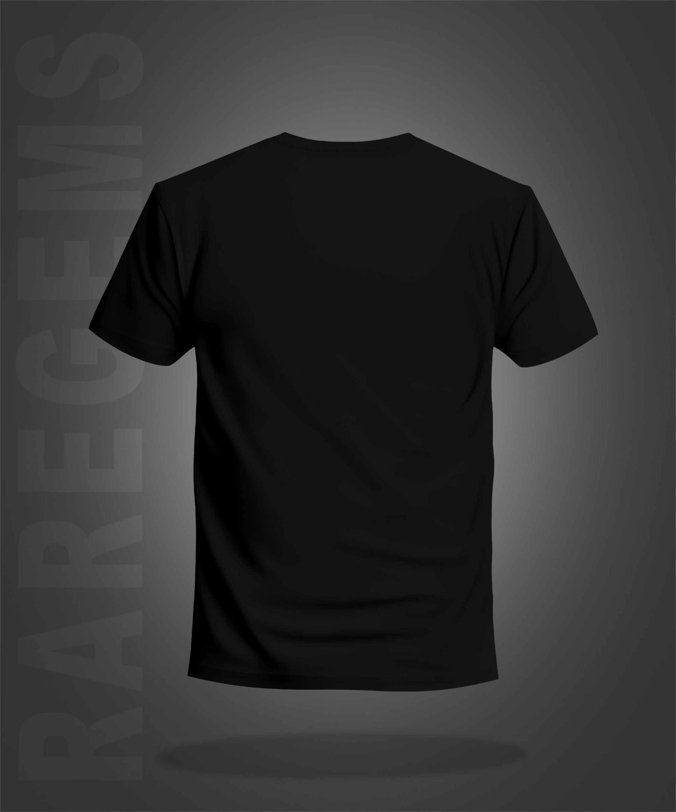 Black Half Sleeve Round Neck No Bad Vibes Printed Regular T-Shirt