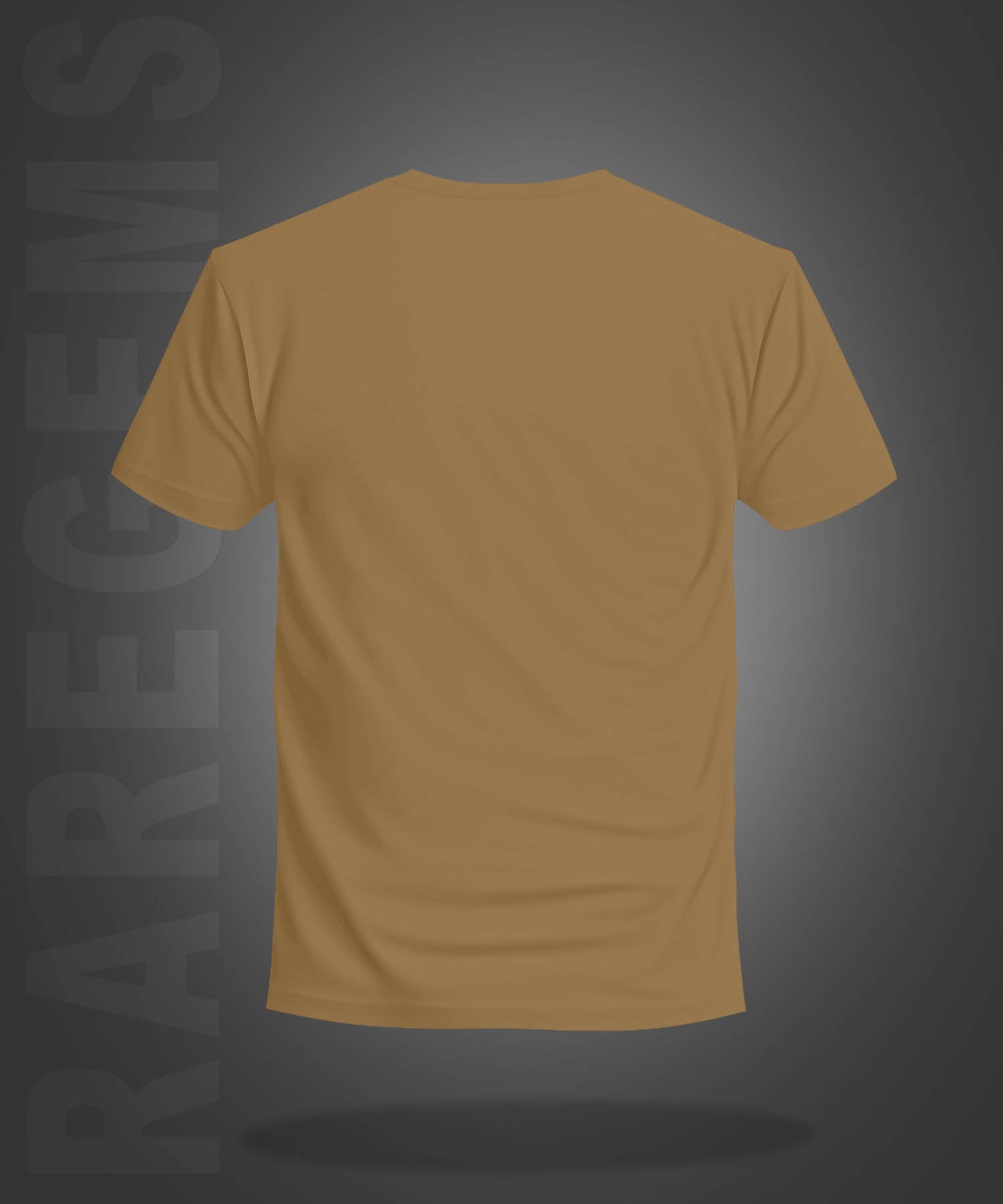 Beige Half Sleeve Round Neck Two Skulls With Sword Printed Regular T-Shirt