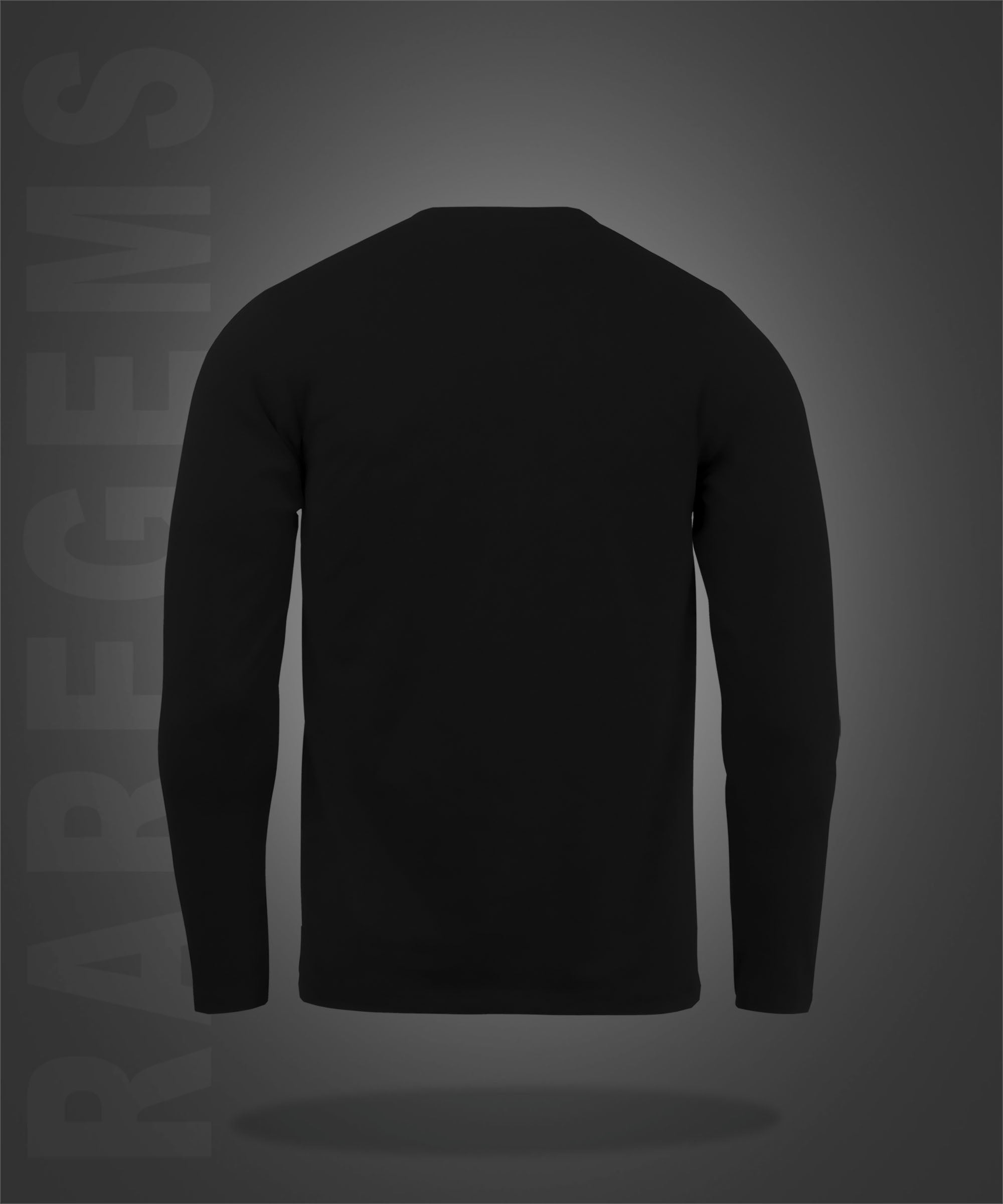 Black Round Neck Ride BMX Printed Full Sleeves T-Shirt