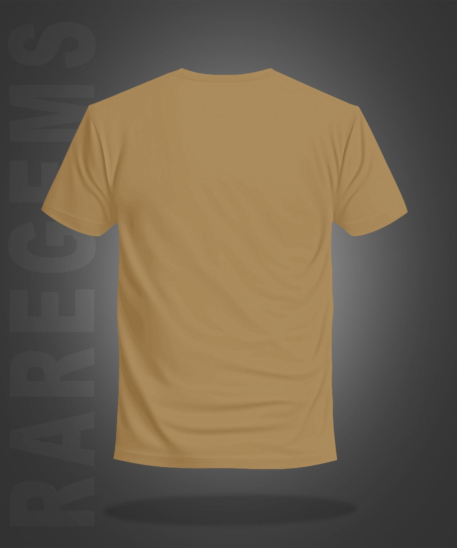 Beige Half Sleeves Round Neck Cloud Bloody Drift Printed Regular T-Shirt