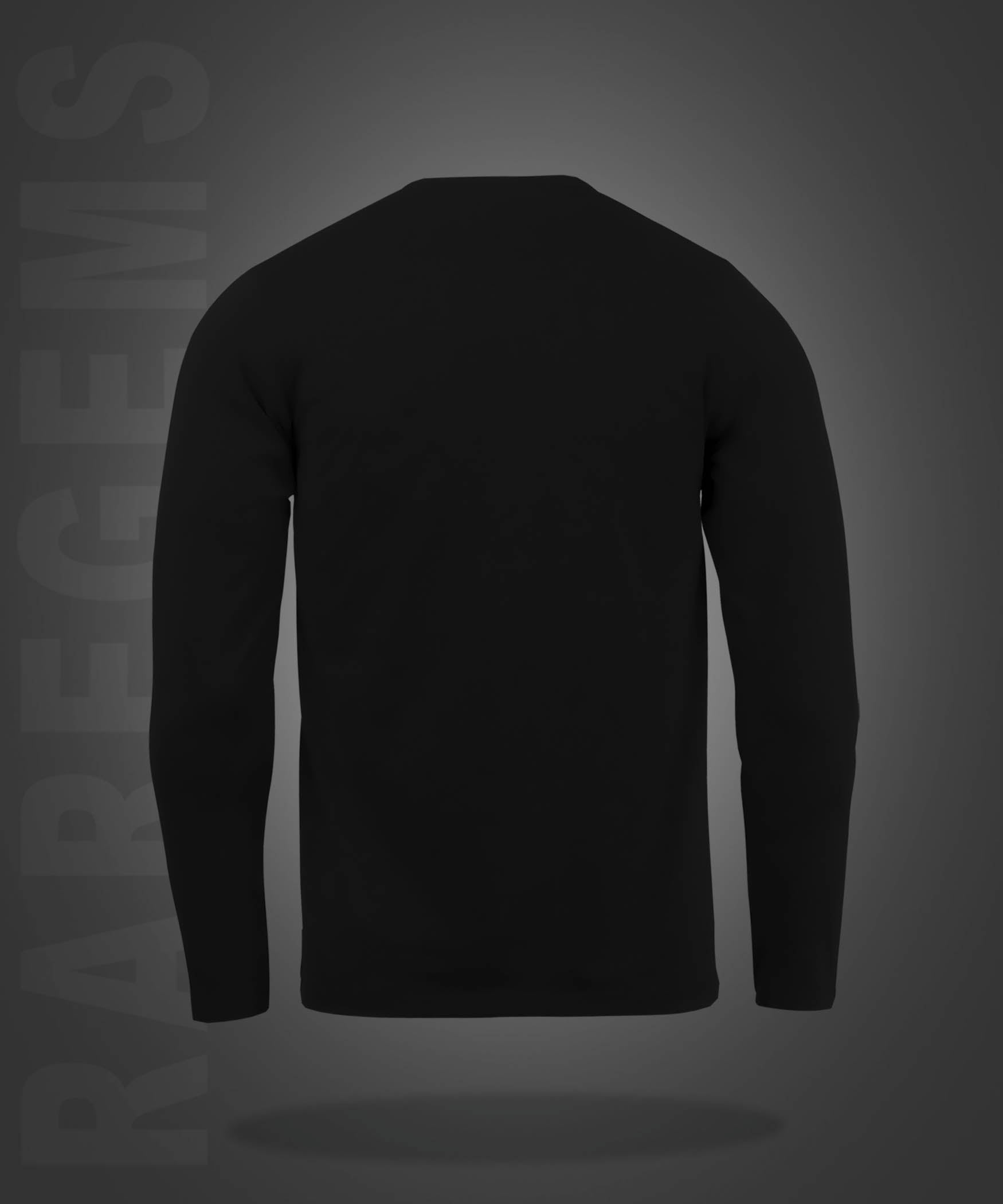 Black Round Neck Dream Come True Graffiti Printed Full Sleeves T-Shirt