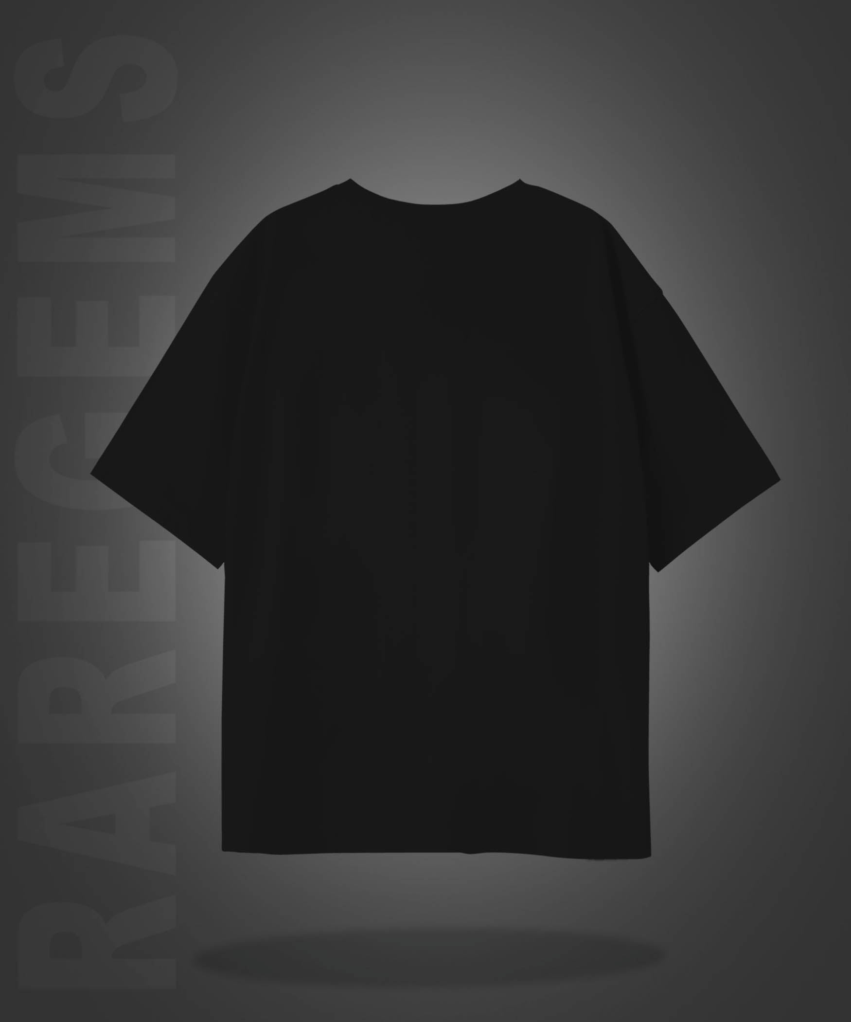 Black Half Sleeves Round Neck Dream Come True Graffiti Printed Oversized T-Shirt