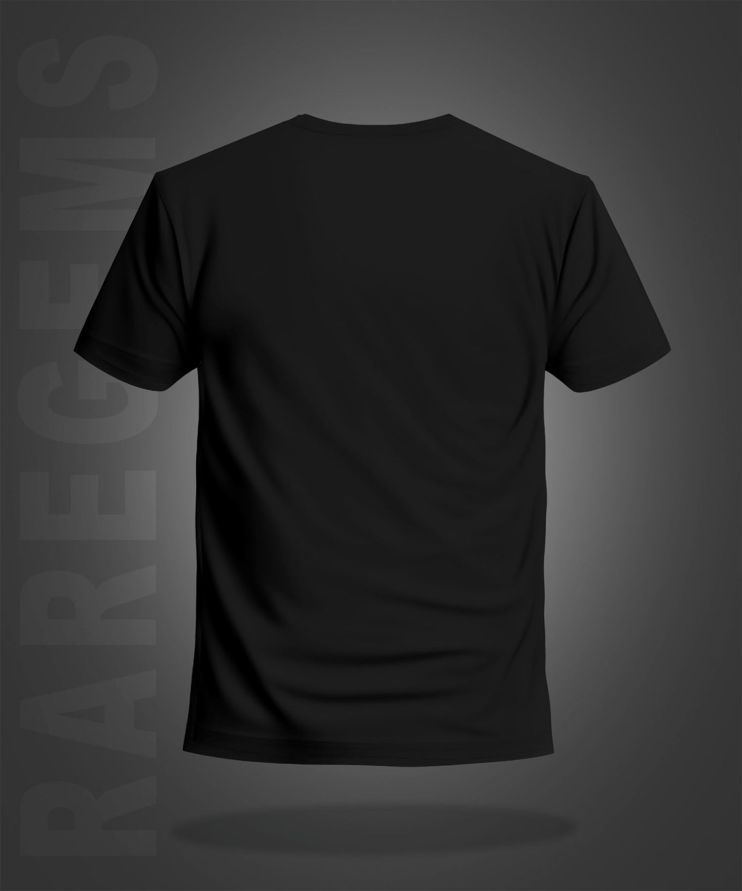 Black Half Sleeves Round Neck Motivational Quote On Life Printed Regular T-Shirt