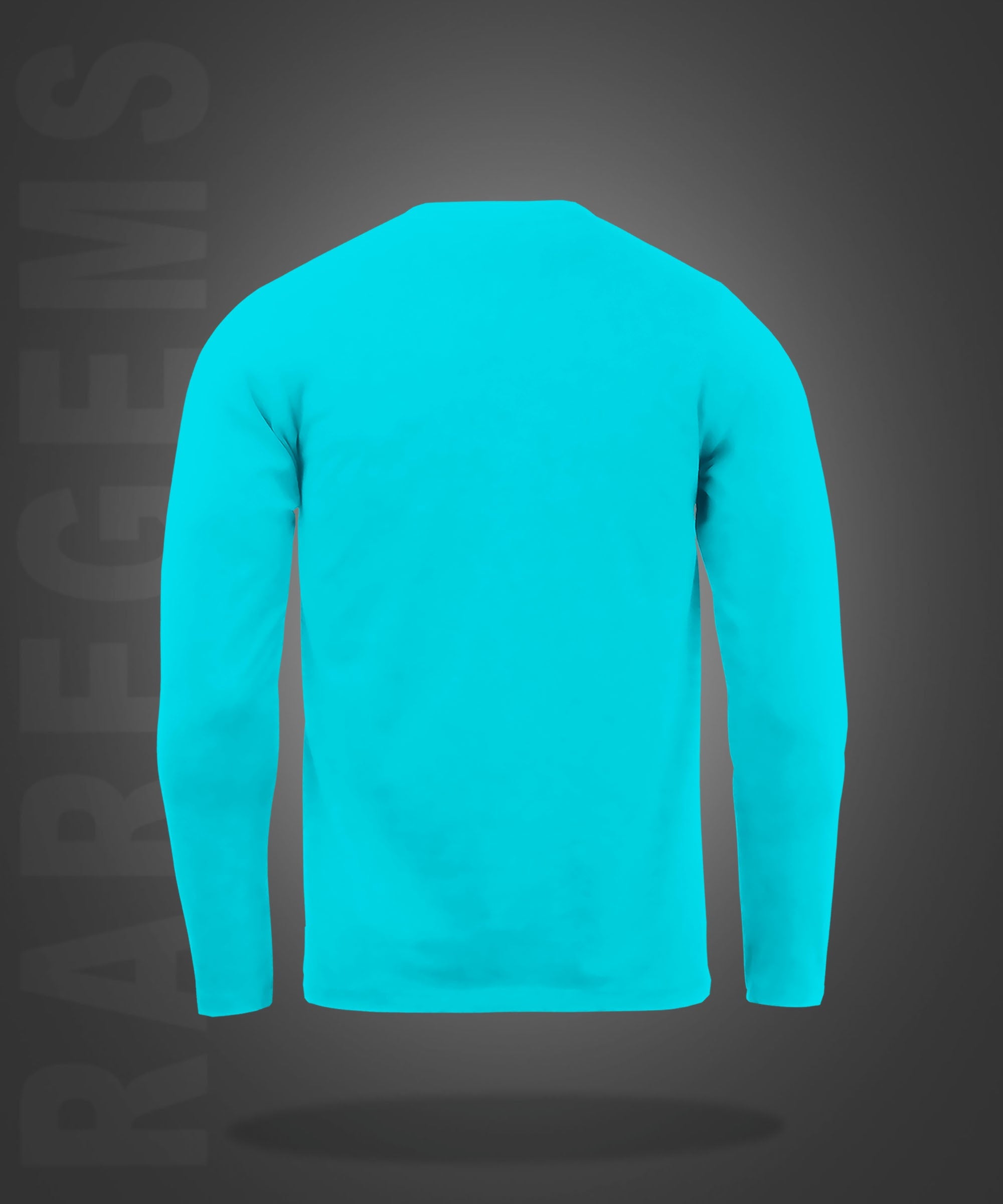 Cyan Round Neck Pocket Cats Printed Full Sleeves T-Shirt