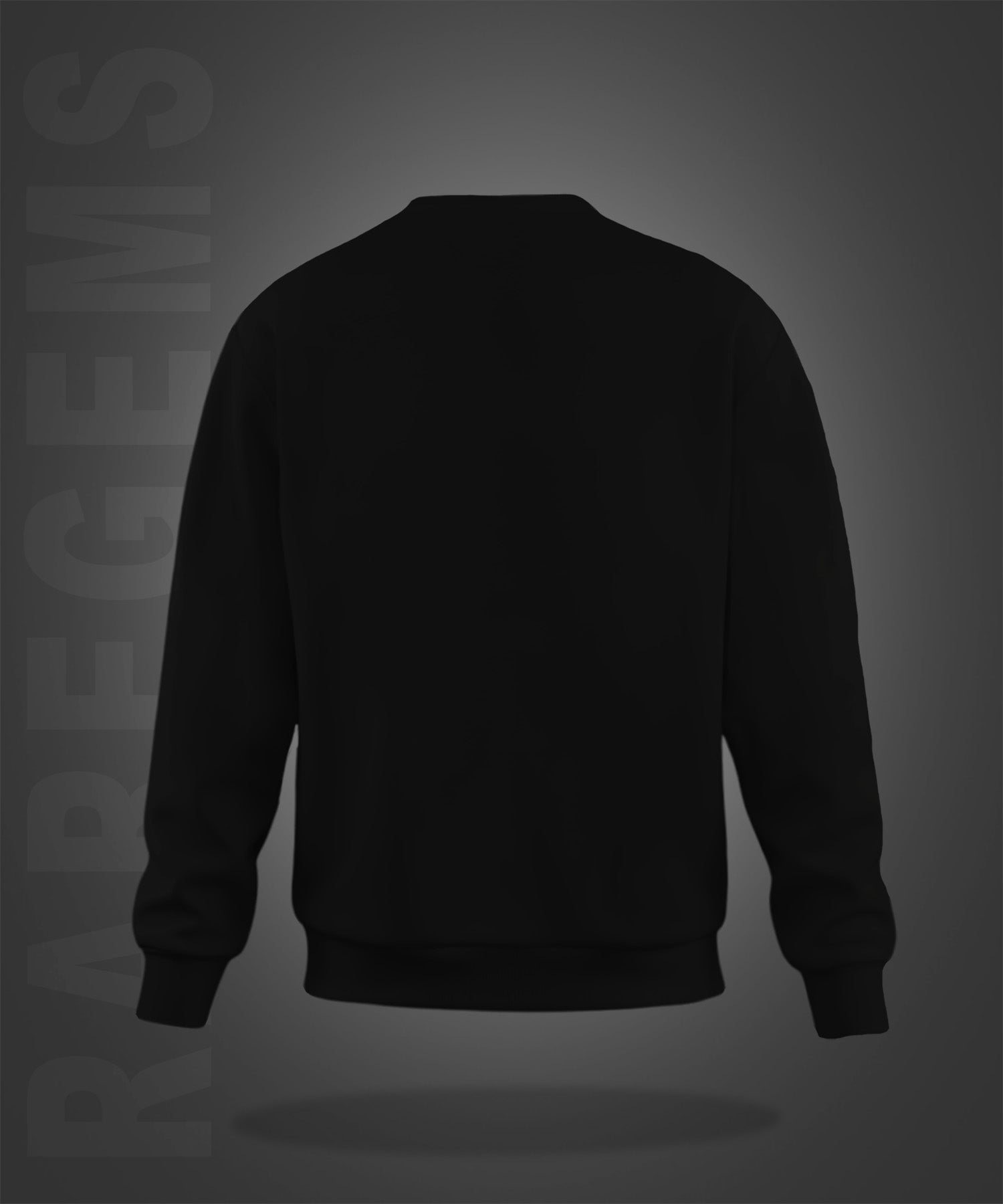 Black Round Neck Three Girls And Two Skulls Printed Sweatshirt