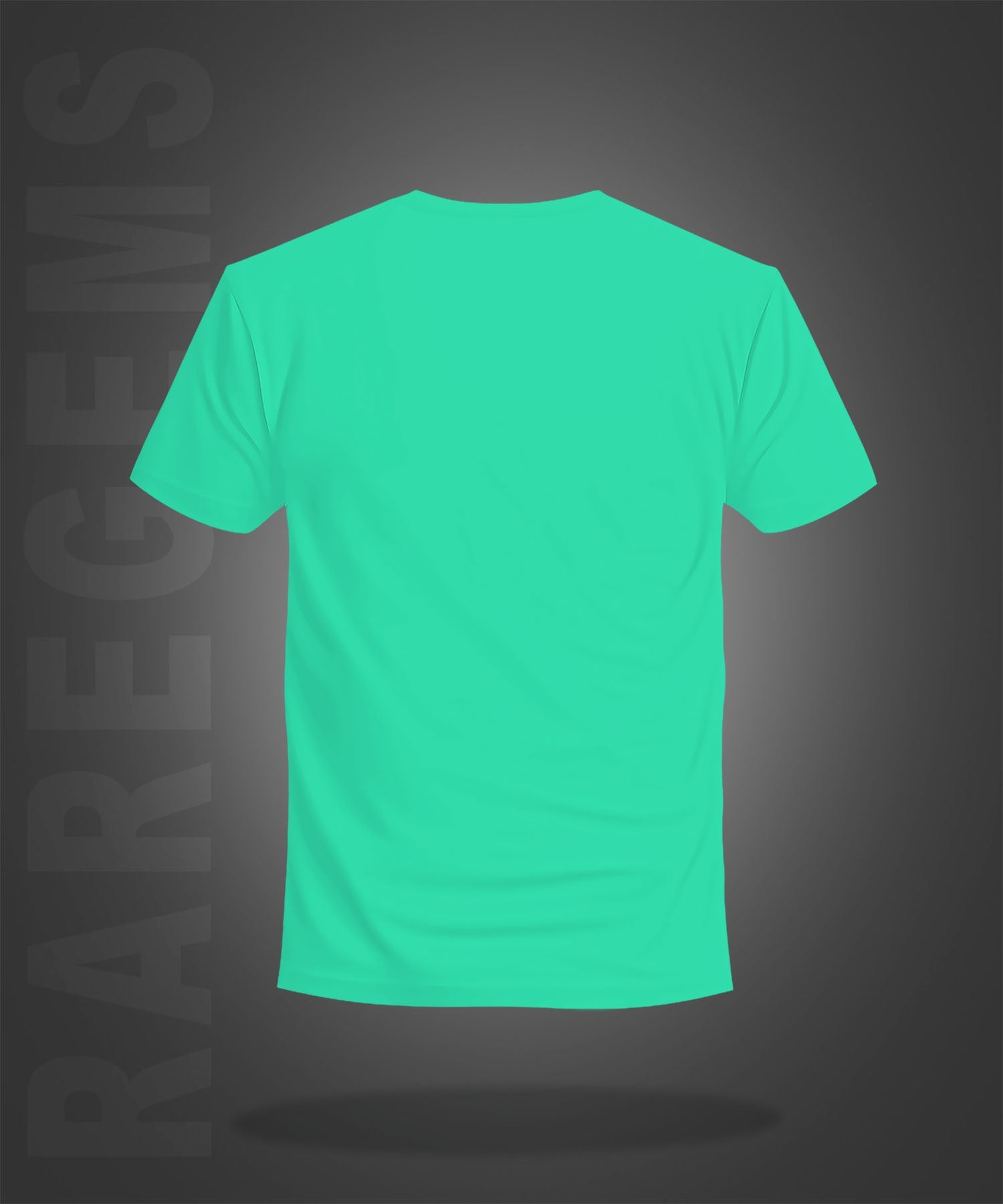 Mint Green Half Sleeve Round Neck Be Happy Printed Regular T-Shirt
