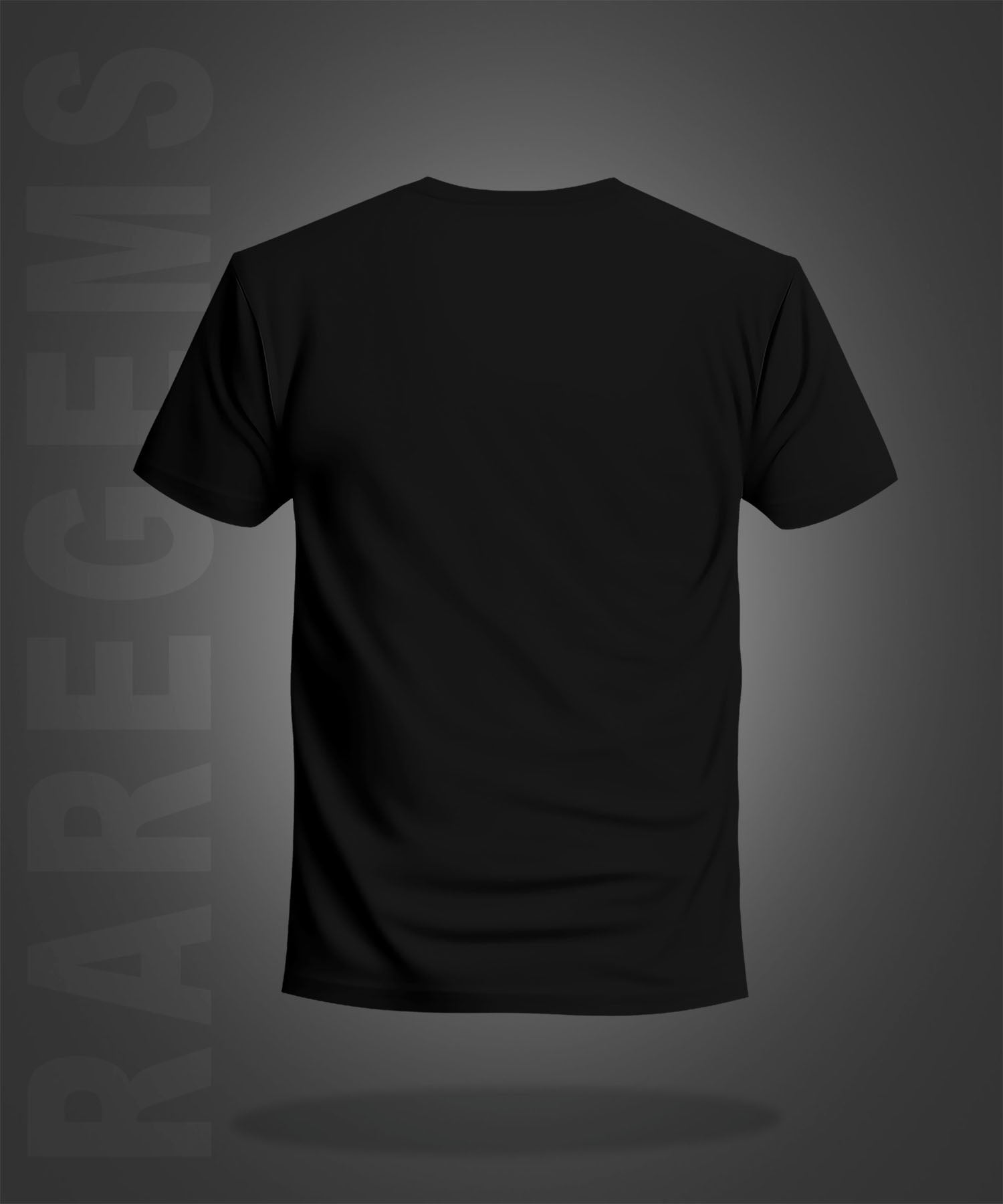 Black Half Sleeve Round Neck Mysterious Symbols Printed Regular T-Shirt