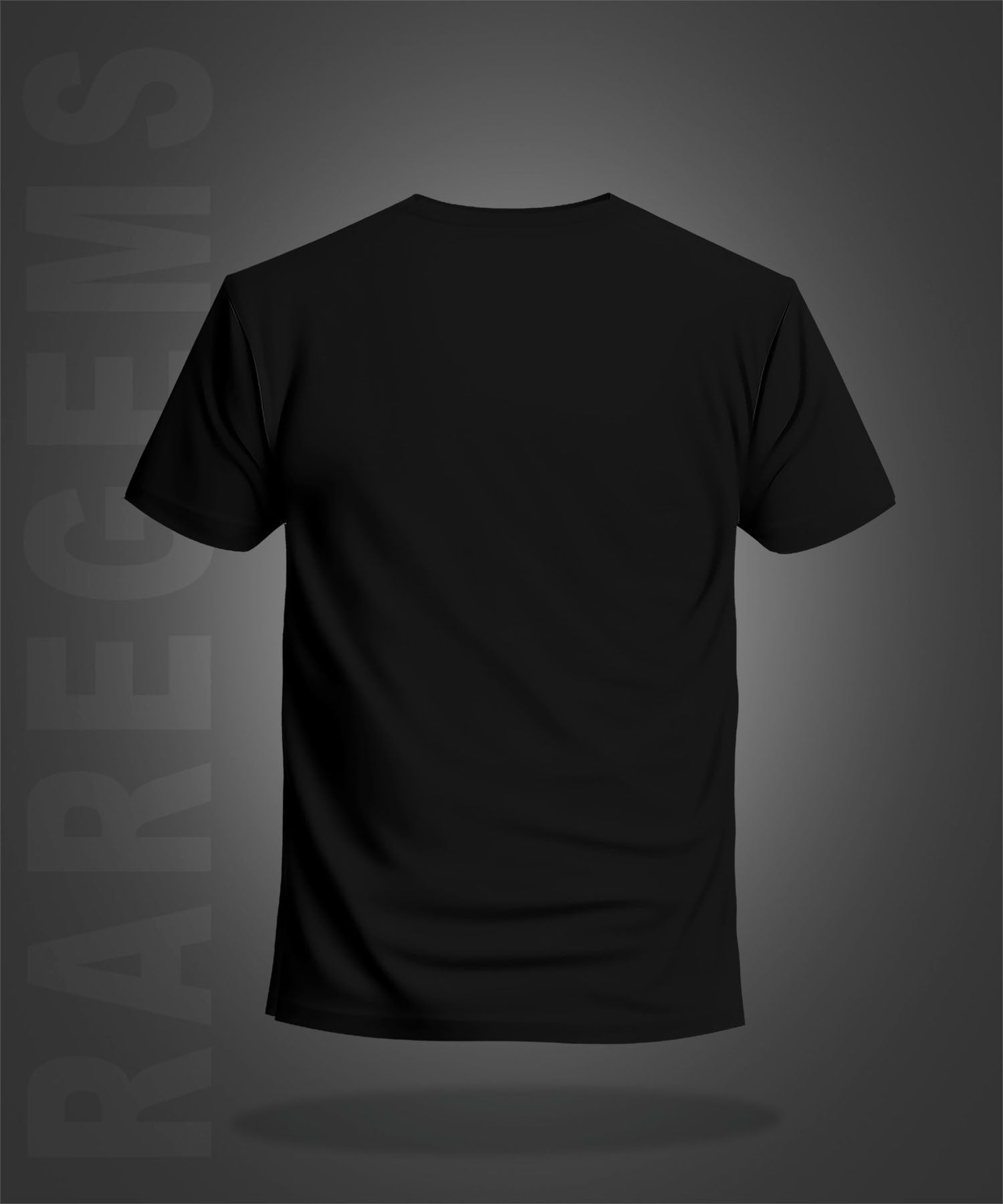 Black Half Sleeve Round Neck Four Bikers Printed Regular T-Shirt