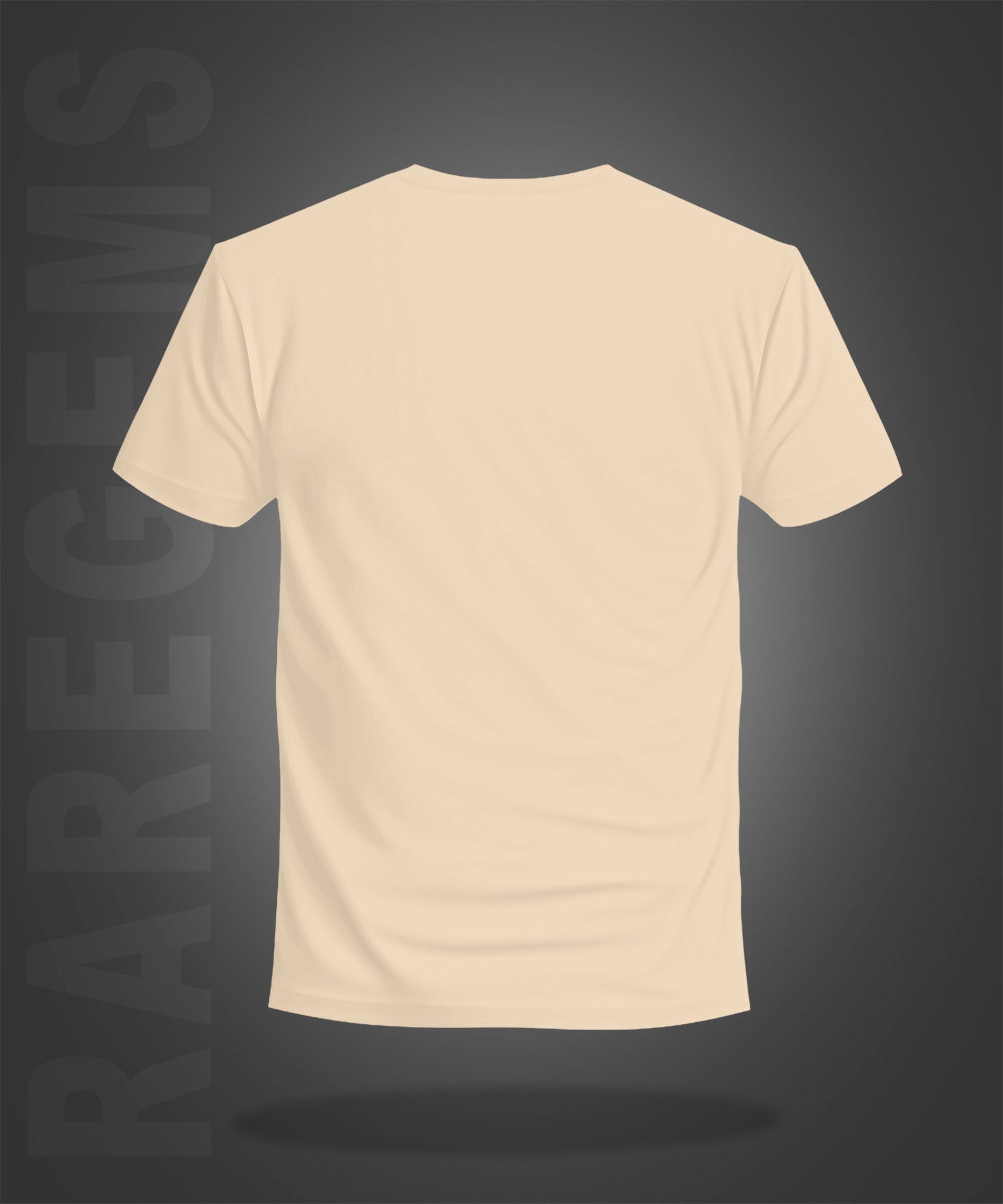 Beige Half Sleeve Round Neck Geometric Colorful Cats Printed Regular T-Shirt