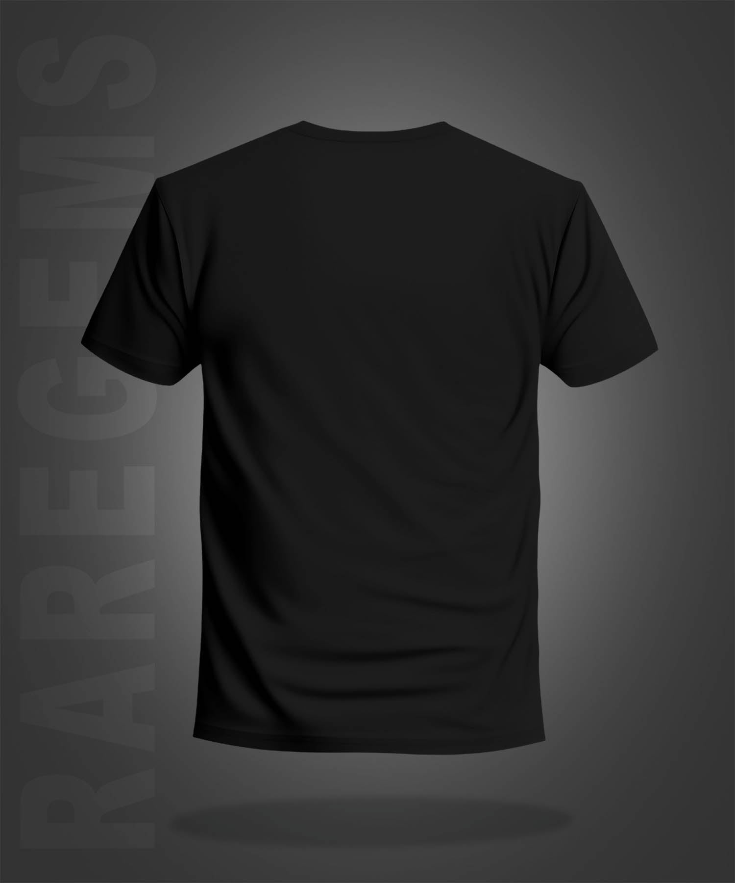 Black Half Sleeve Round Neck Wanderlust Lady Printed Regular T-Shirt