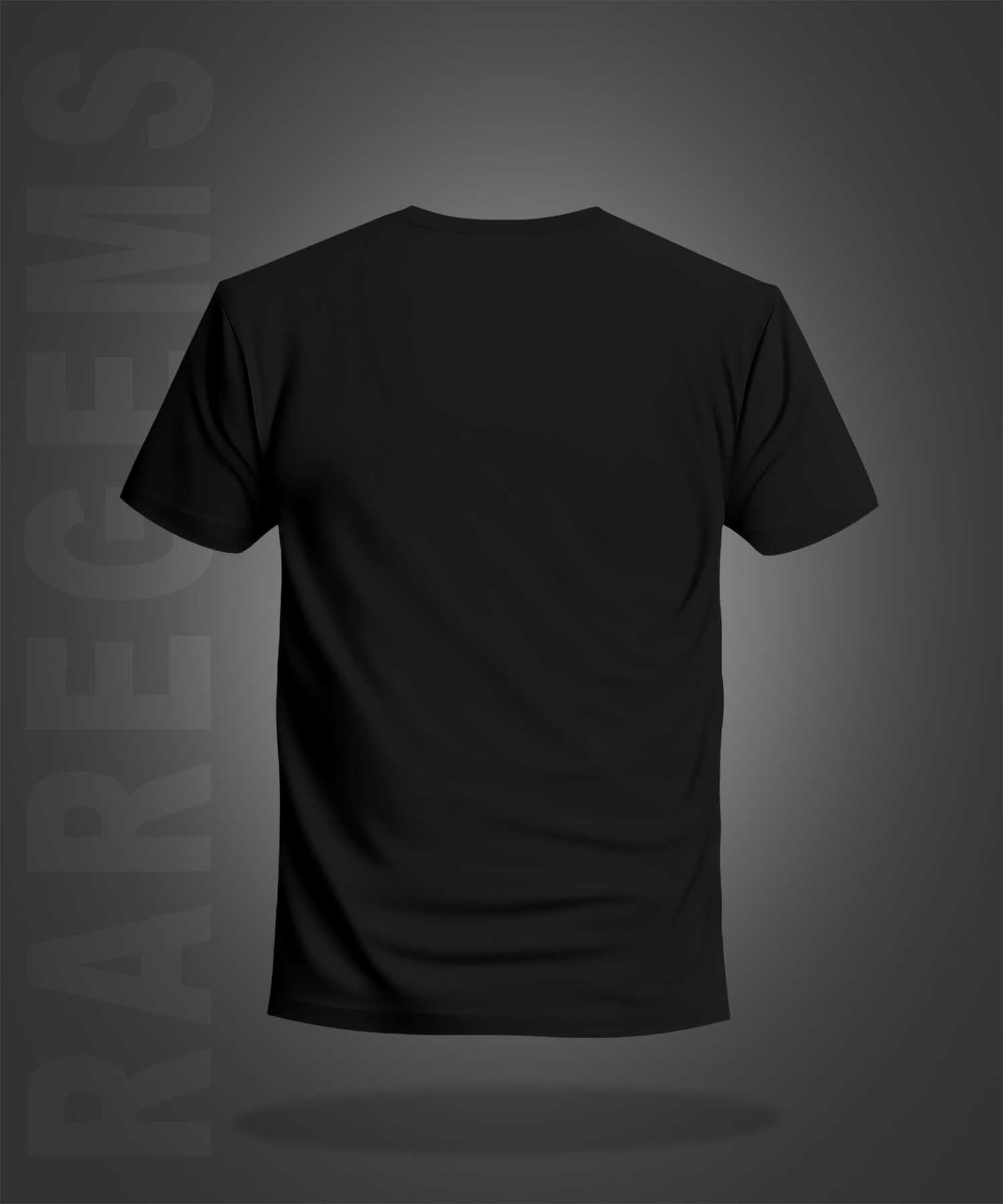 Black Half Sleeve Round Neck Cool Urban Skeleton Printed Regular T-Shirt