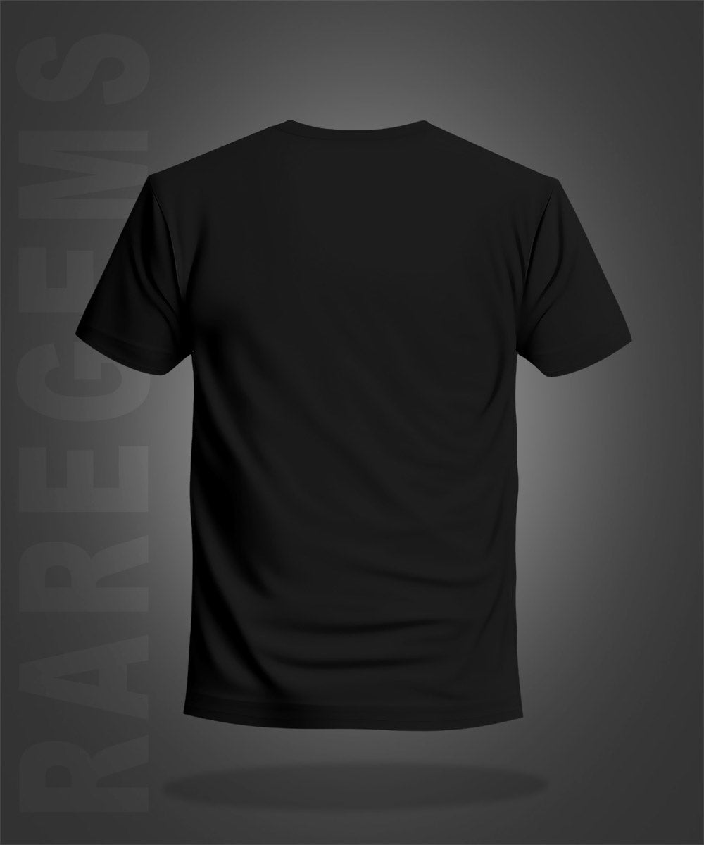 Black Half Sleeve Round Neck Hell Calling Skull Printed Regular T-Shirt