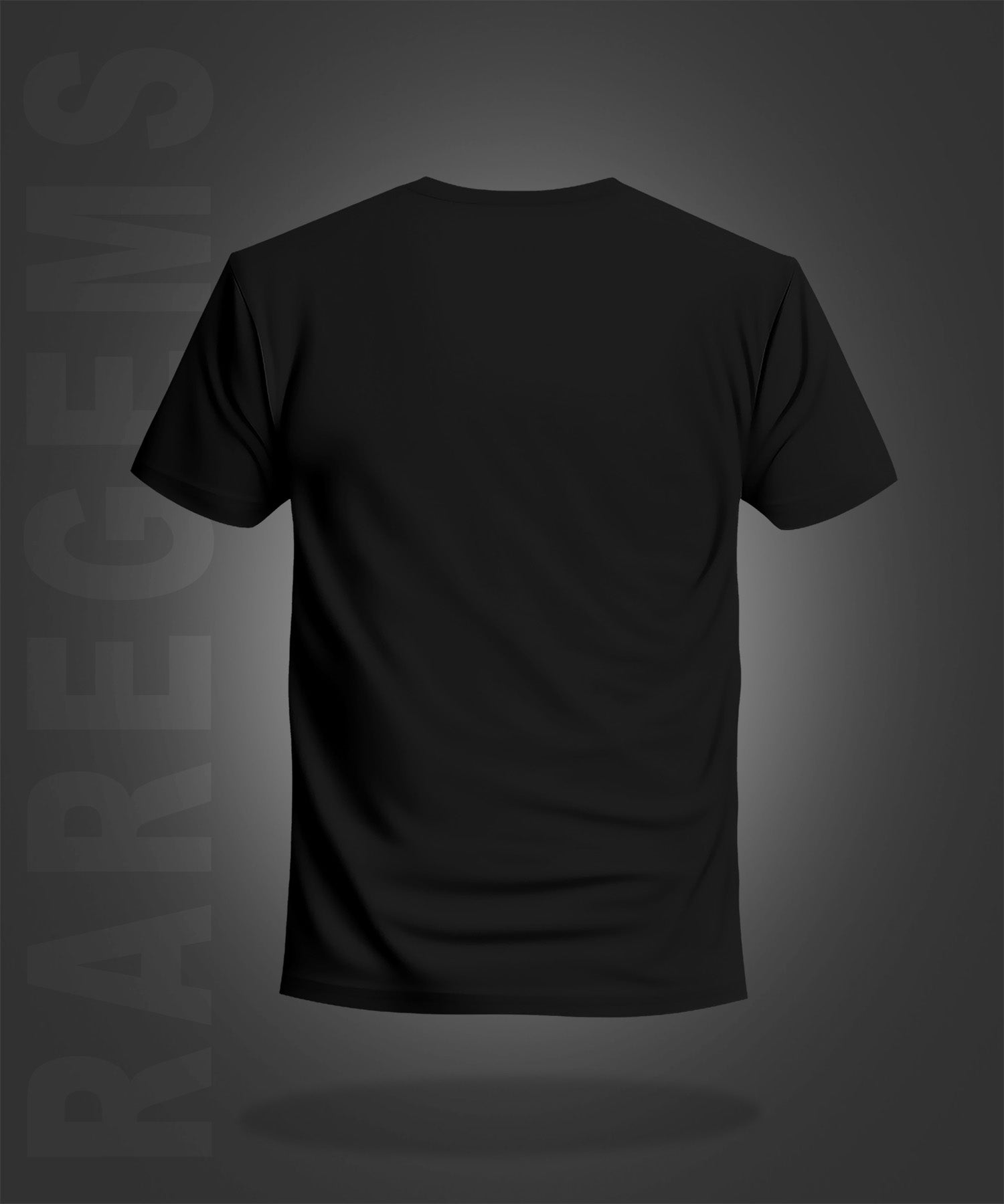 Black Half Sleeve Round Neck Scribble Art Texas Printed Regular T-Shirt