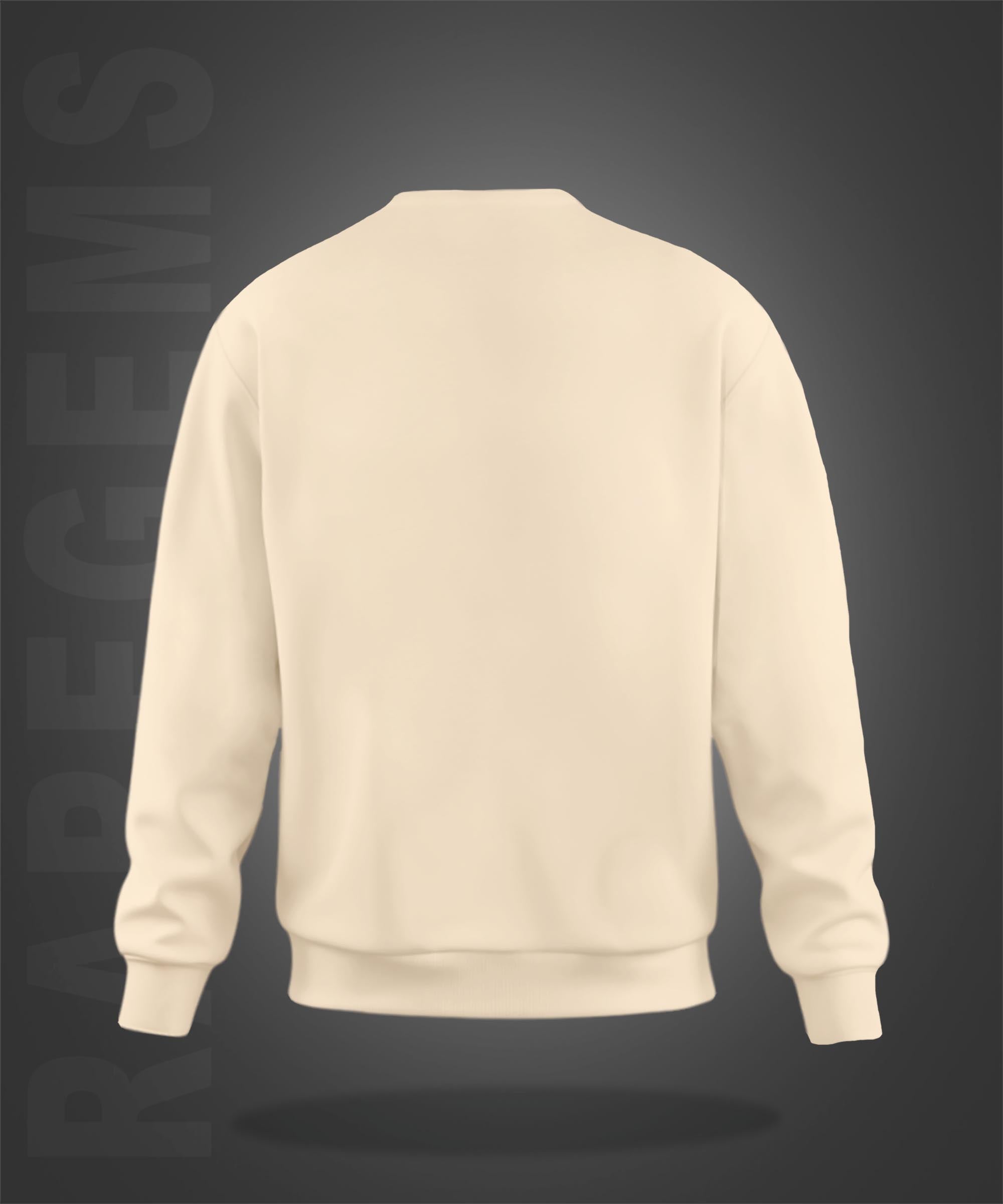 Beige Round Neck Panda In Sunset Printed Sweatshirt