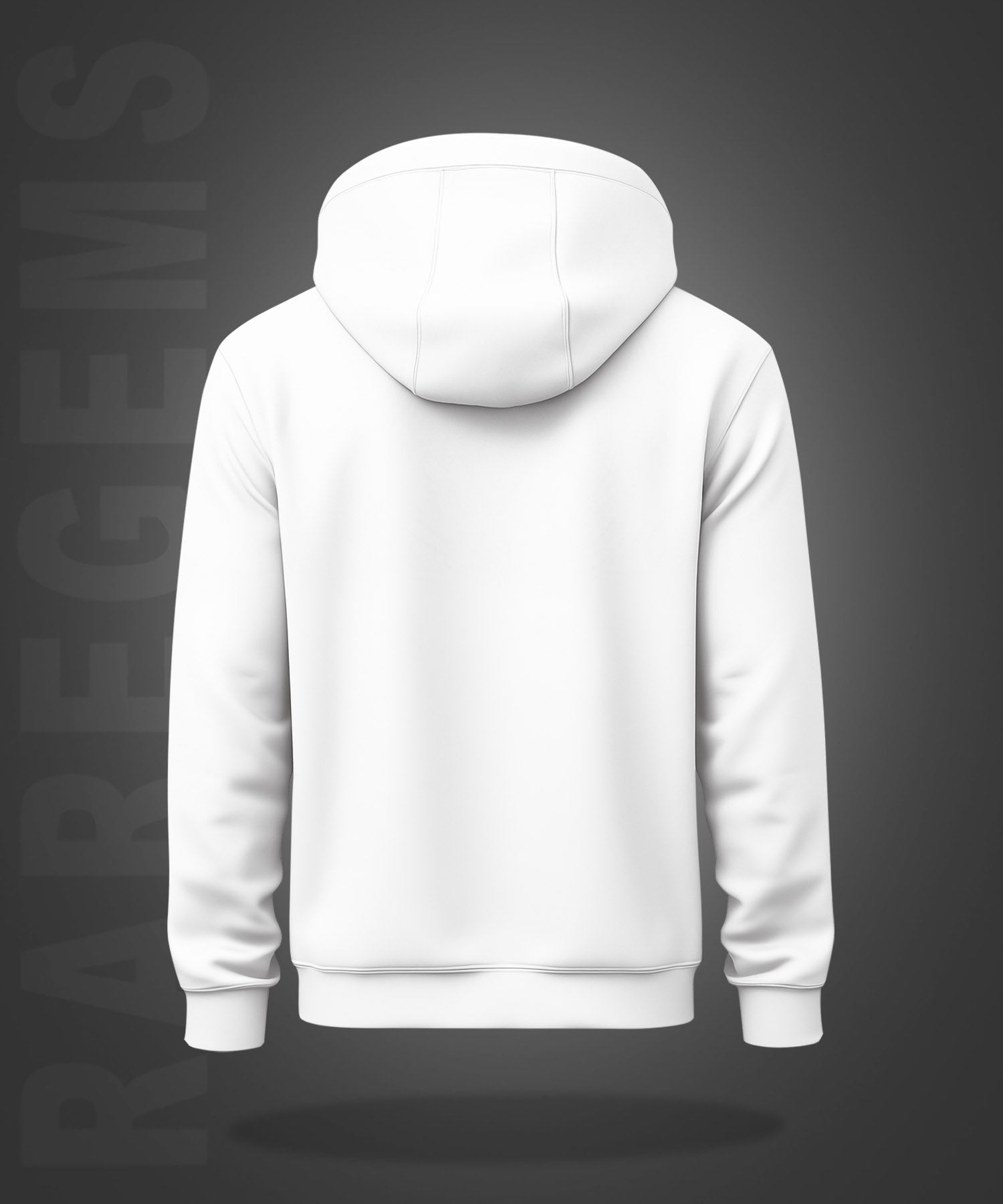 White Black Dolphins Printed Regular Hoodie