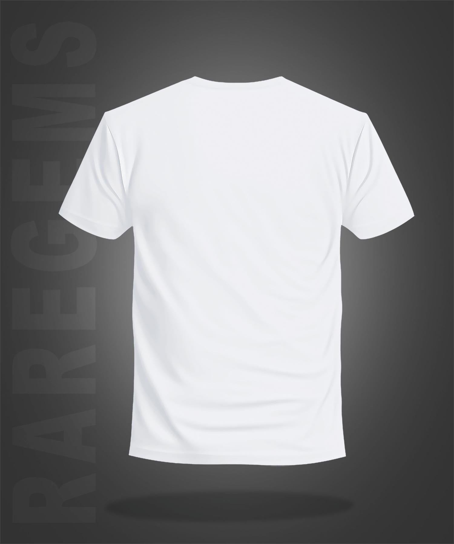 White Half Sleeve Round Neck Colorful Bird And Nest Printed Regular T-Shirt