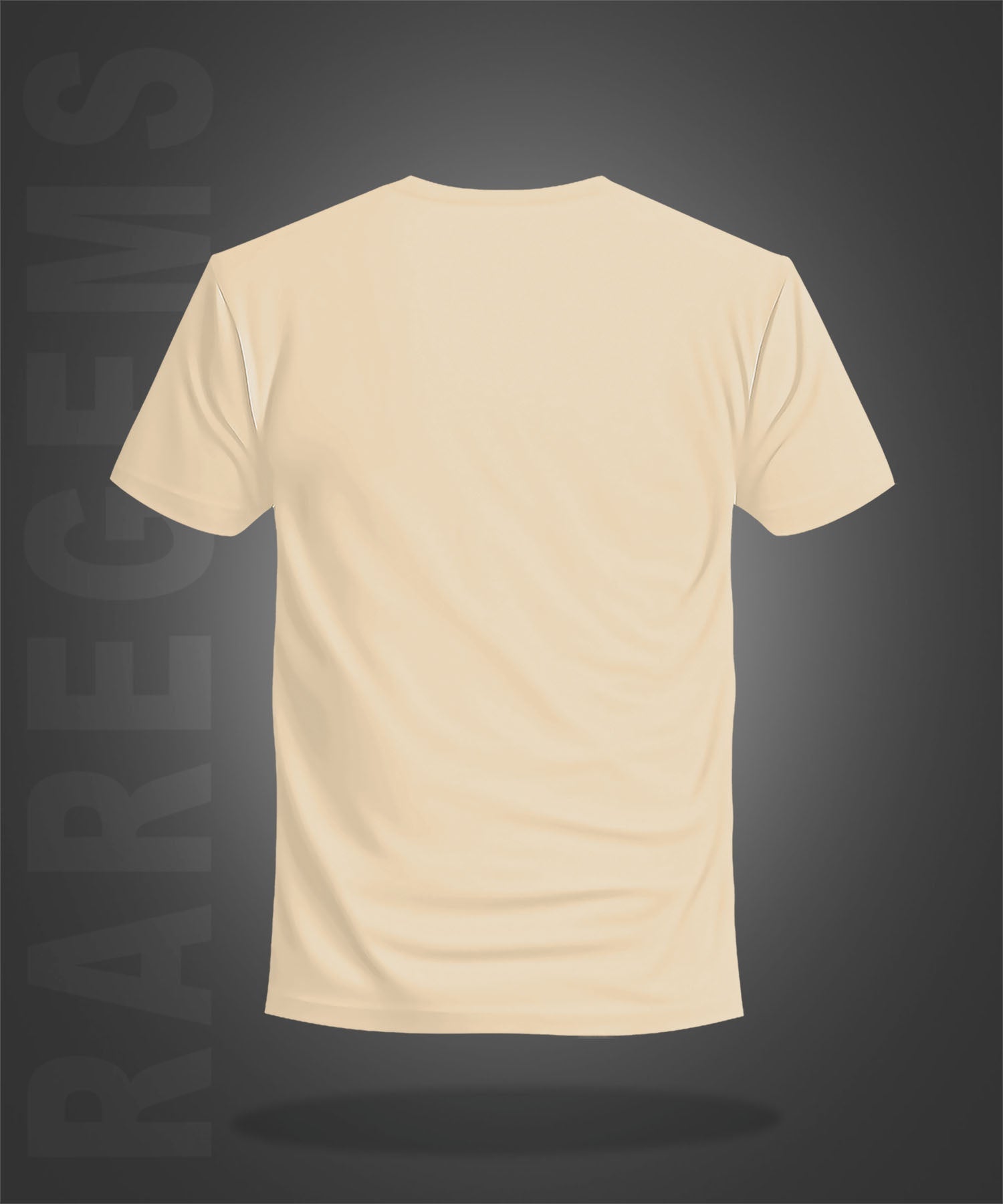 Beige Half Sleeve Round Neck Persian Kings Printed Regular T-Shirt