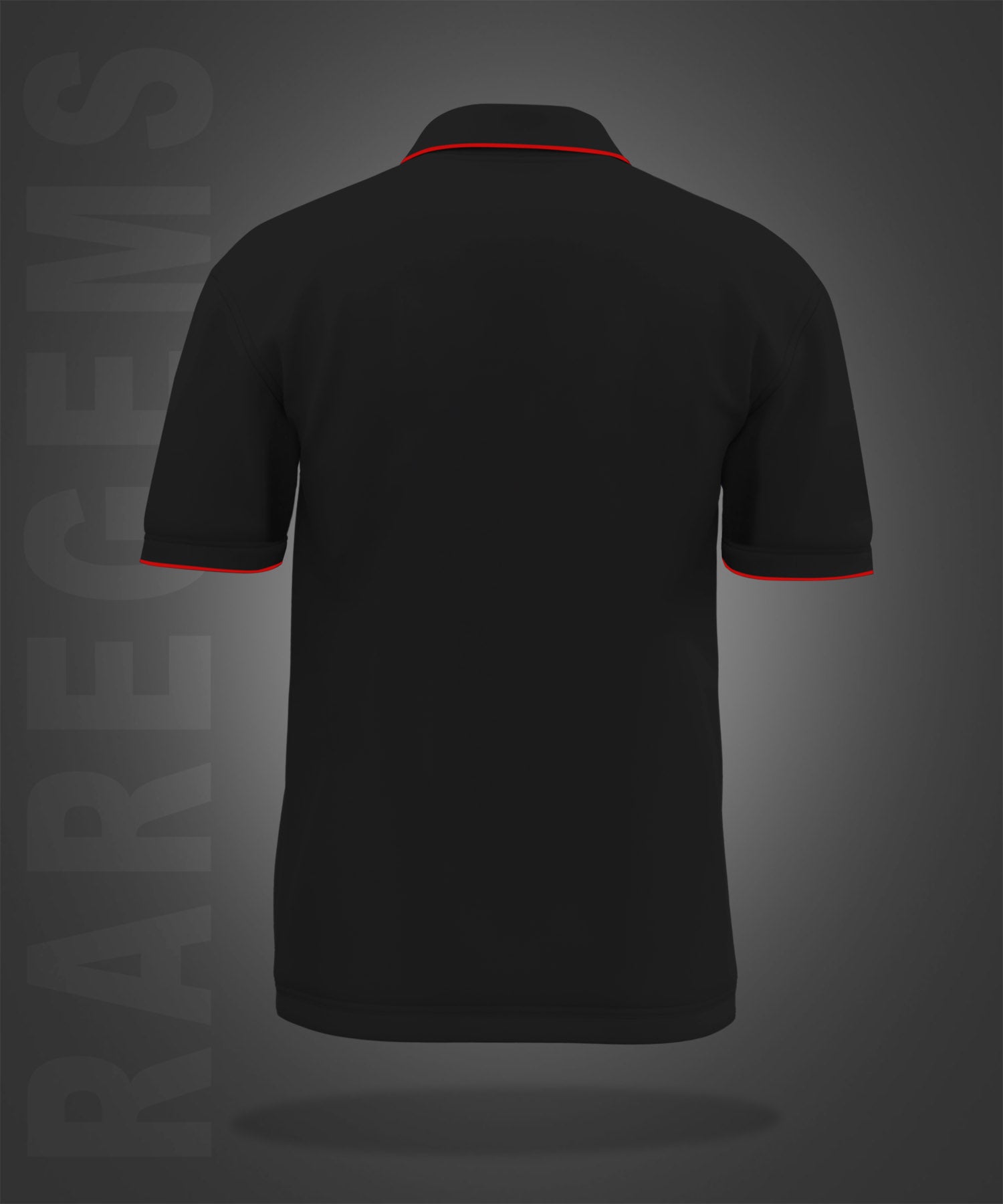 Black Eagle And American Flag Printed Polo T-Shirt