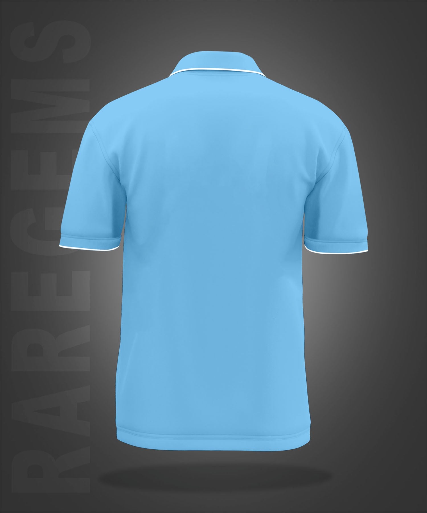 Sky Blue Horse Printed Polo T-Shirt