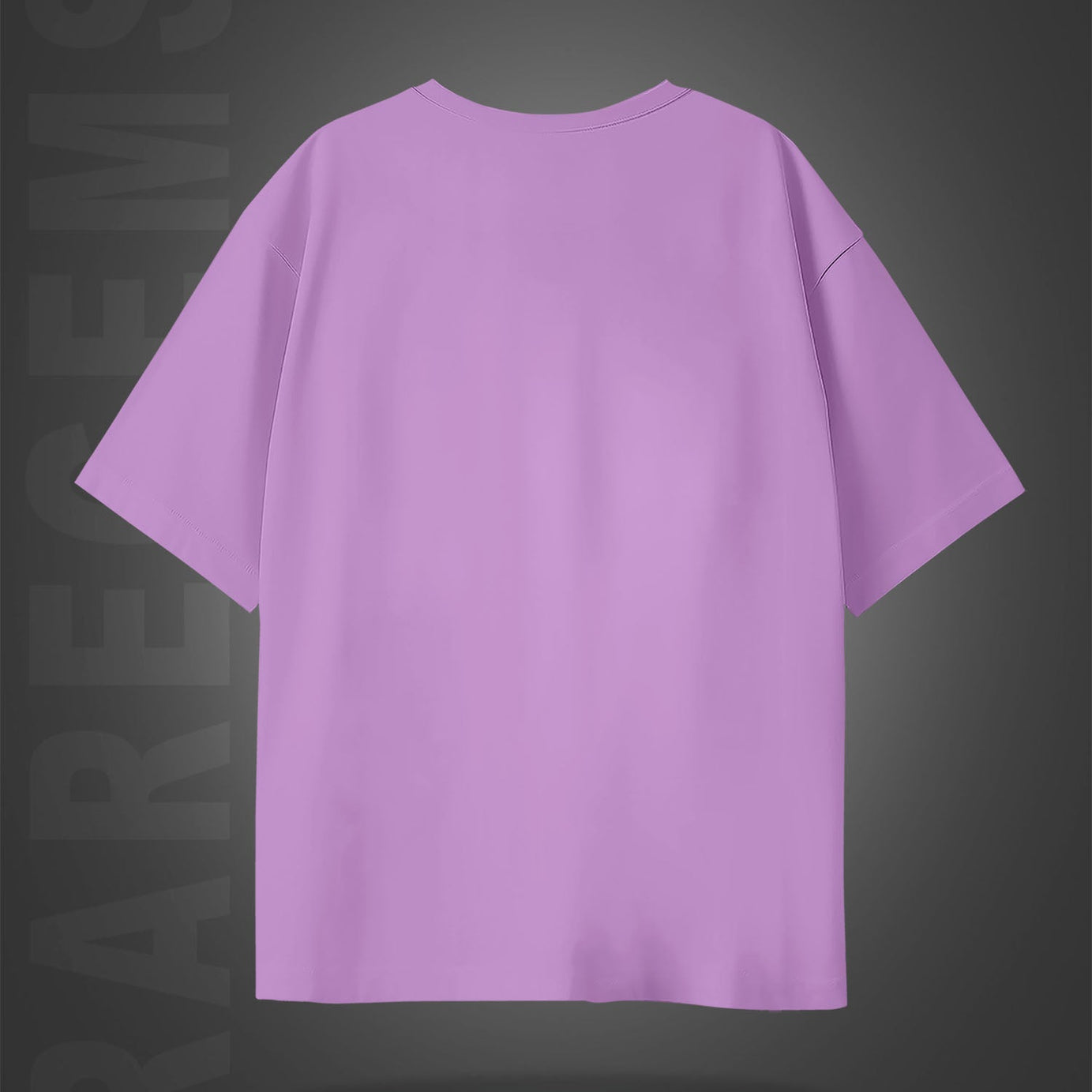 Lilac Half Sleeves Black Be The Author Of Your Own Story Printed Oversized T-Shirt