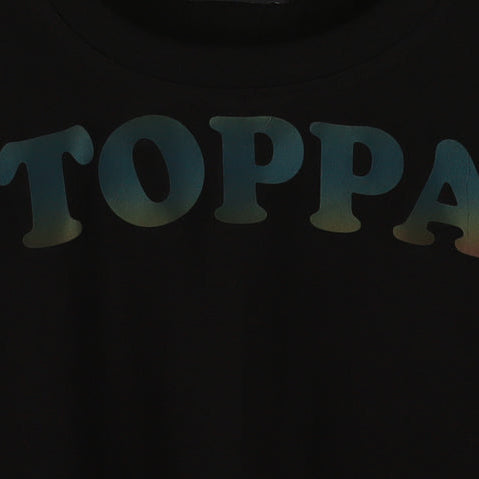 Half Sleeve Multi Colored Unstoppable Printed Women's Regular Crop Top