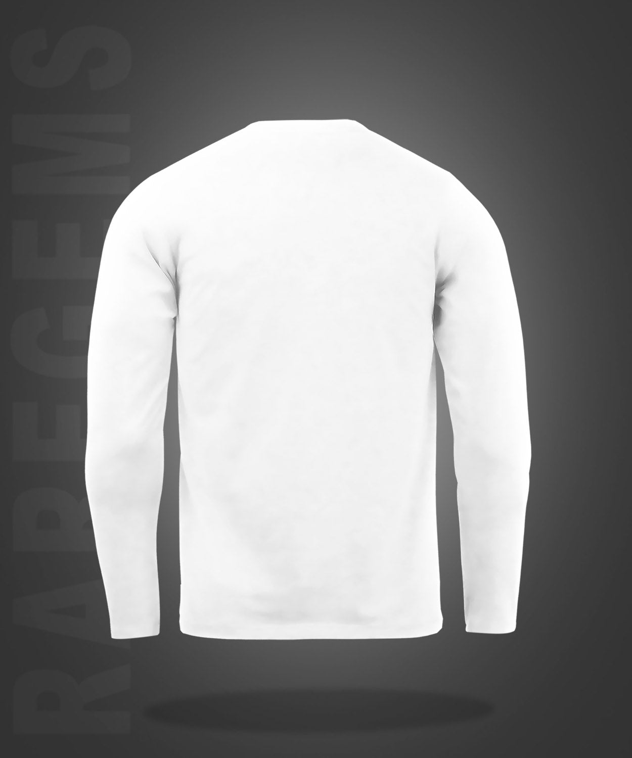 White Round Neck Fear And Bold Printed Full Sleeves T-Shirt