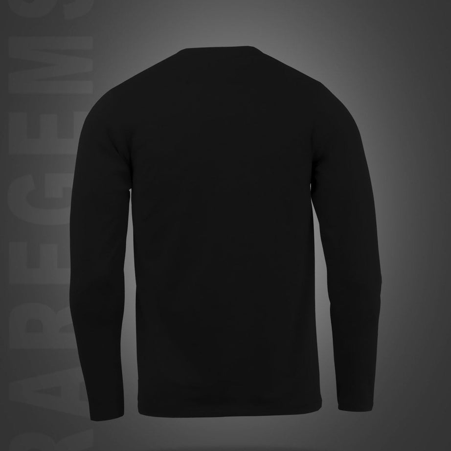 Black Round Neck California Surfing Printed Full Sleeves T-Shirt