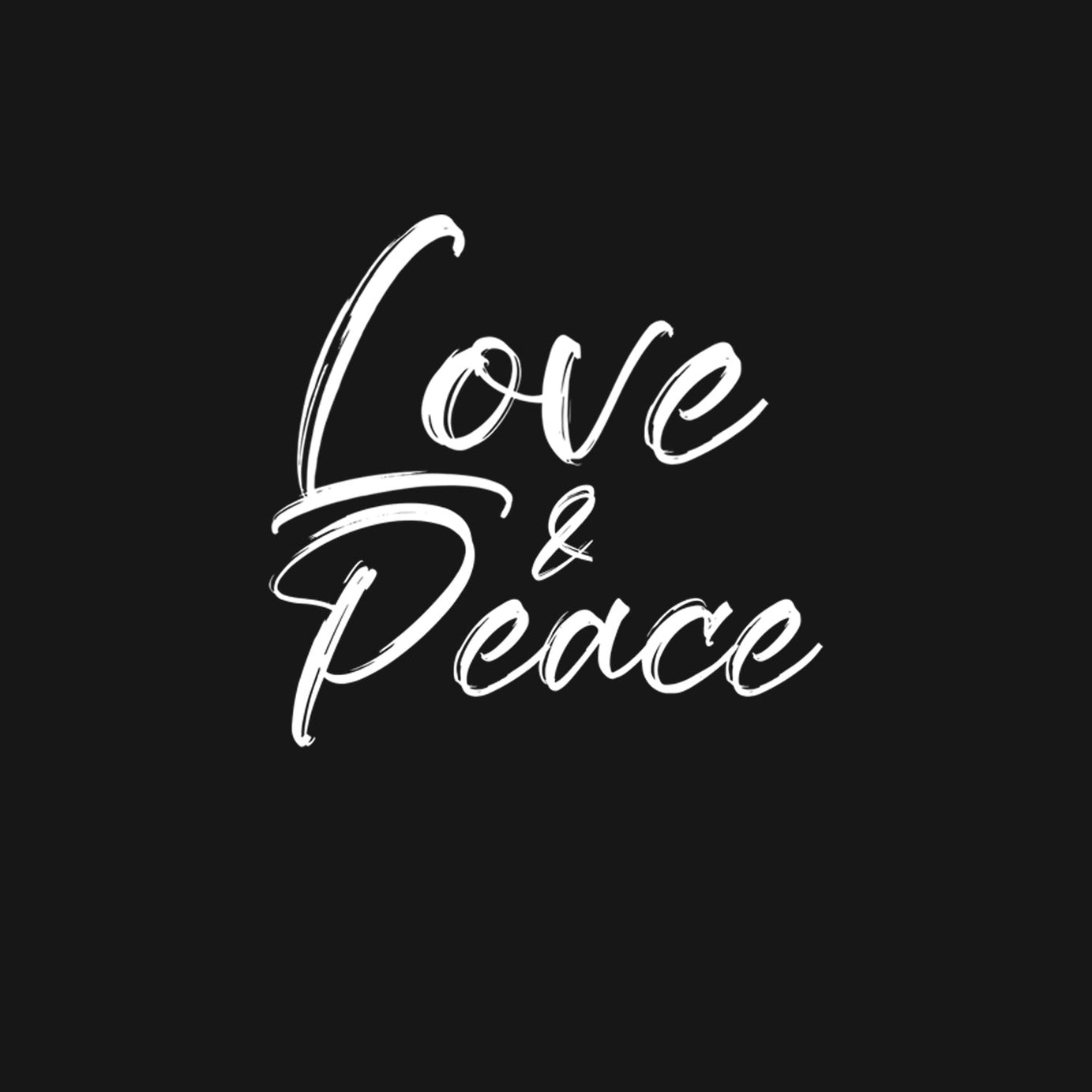 Black Half Sleeve Dove Love And Peace Printed Regular T-Shirt