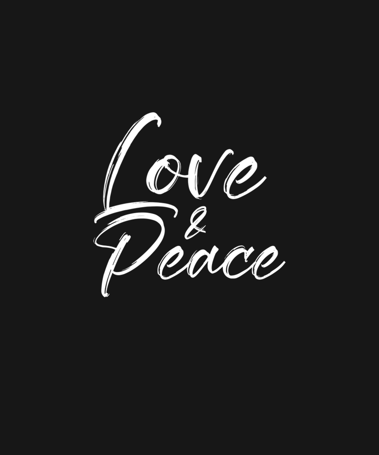 Black Half Sleeve Dove Love And Peace Printed Regular T-Shirt