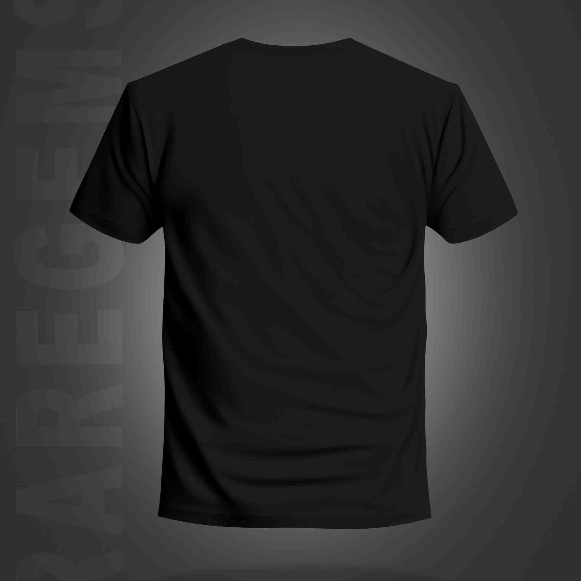 Black Round Neck Half Sleeve Gaming Keys Printed Regular T-Shirt