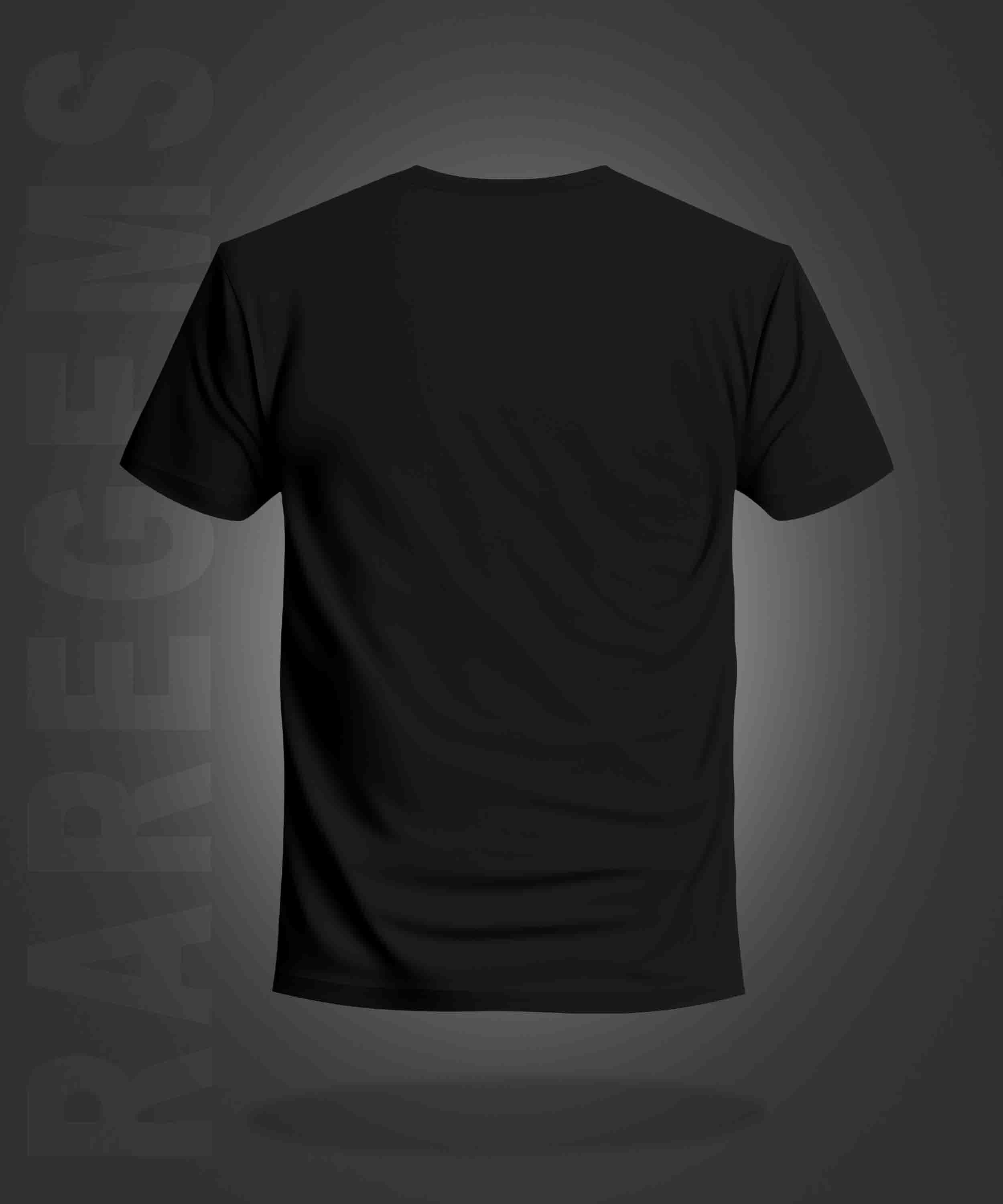 Black Round Neck Half Sleeve Gaming Keys Printed Regular T-Shirt