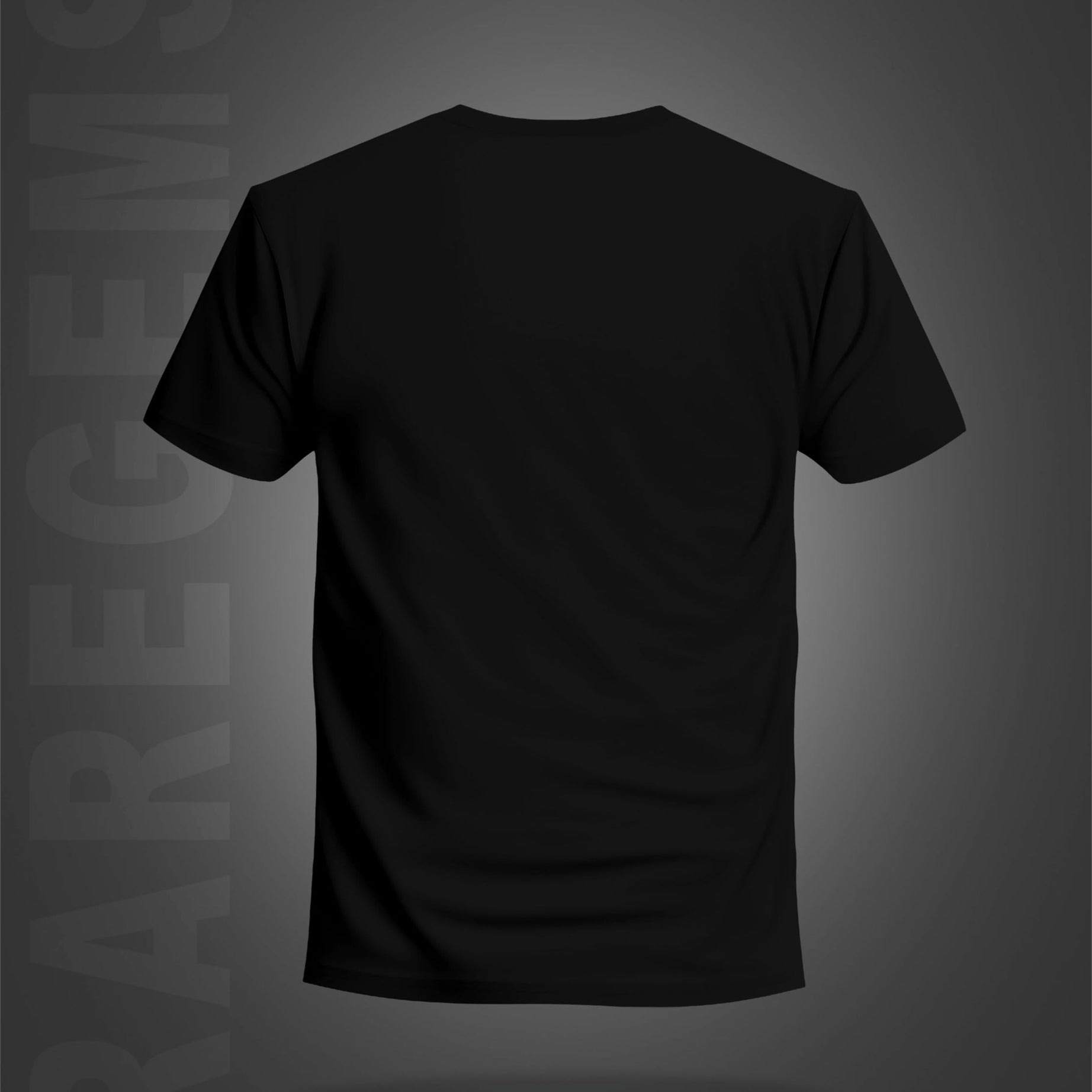 Black Half Sleeve Round Neck No Bad Vibes Printed Regular T-Shirt