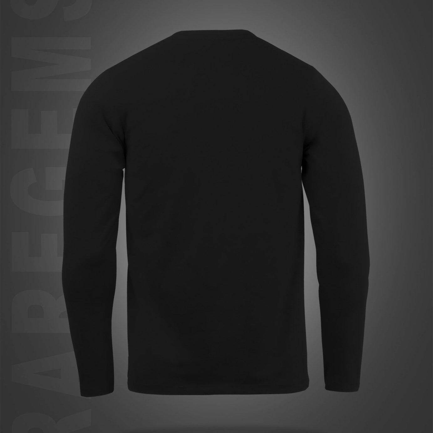 Black Round Neck Cheering Teddy Printed Full Sleeves T-Shirt