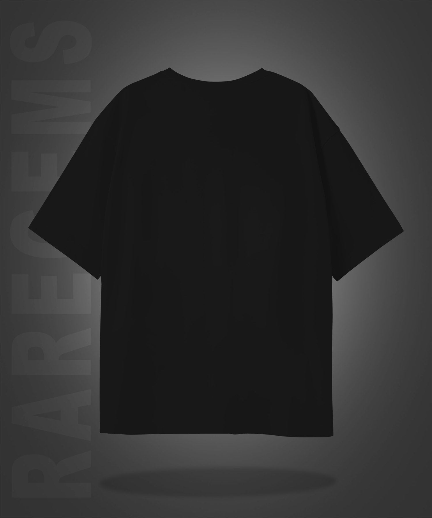 Black Half Sleeve Cheering Teddy Printed Oversized T-Shirt