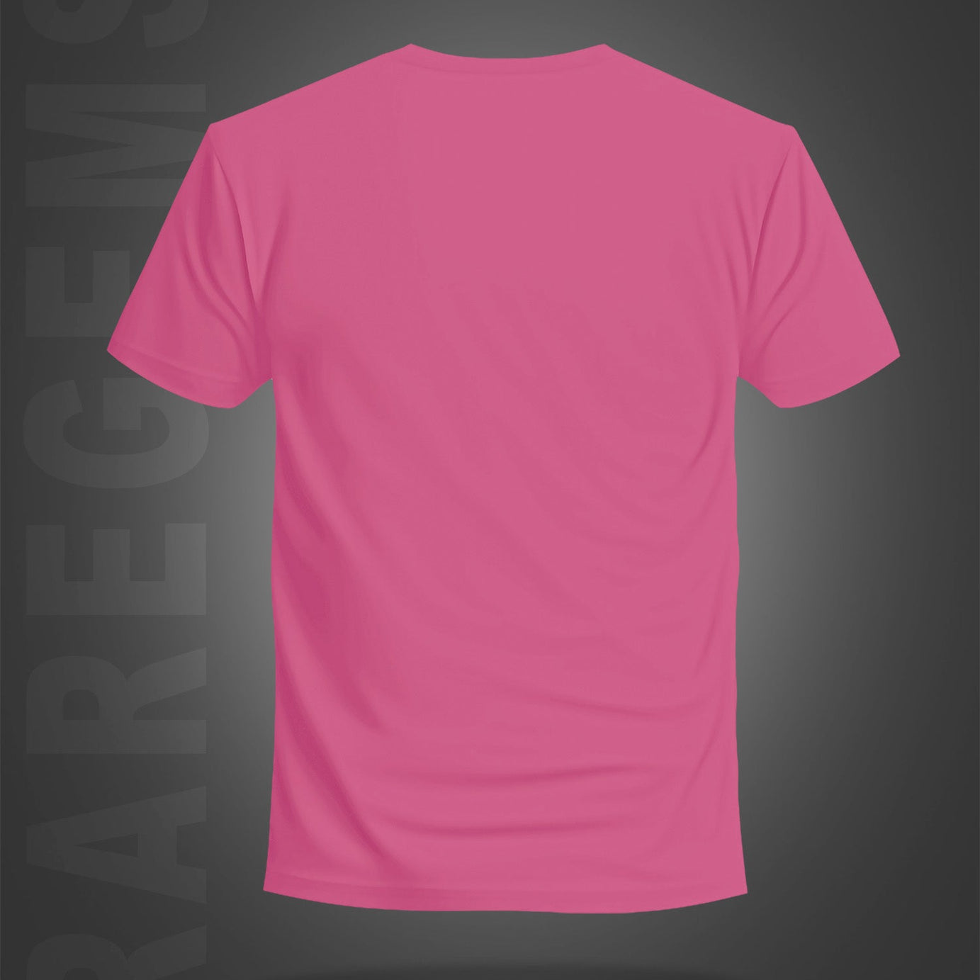 Pink Round Neck Half Sleeve Burning Teddy Printed Regular T-Shirt