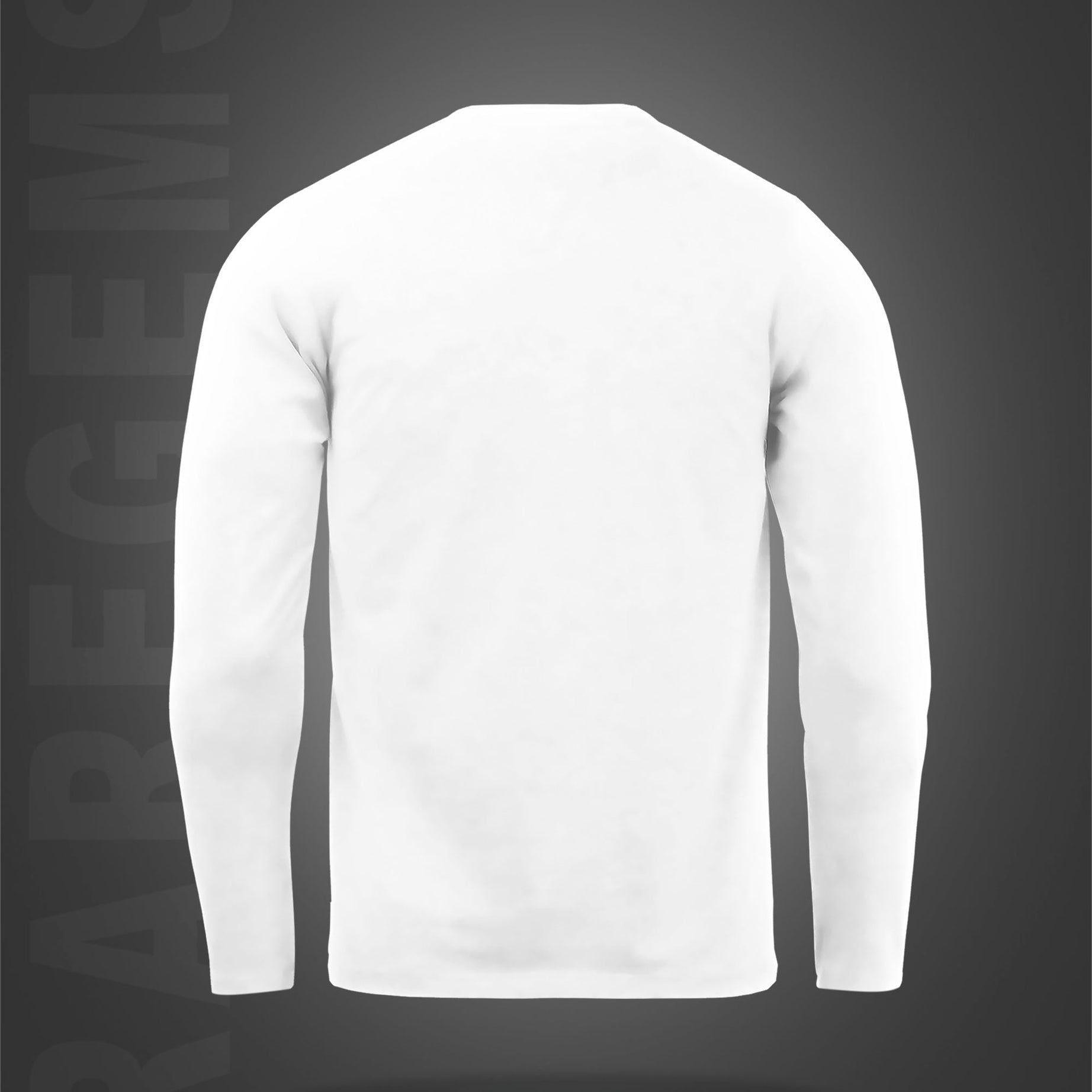 White Round Neck Girl Holding An Umbrella Printed Full Sleeves T-Shirt