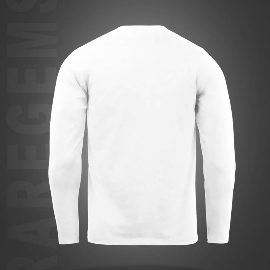 White Round Neck Astronaut And Alien On The Bicycle Printed Full Sleeves T-Shirt