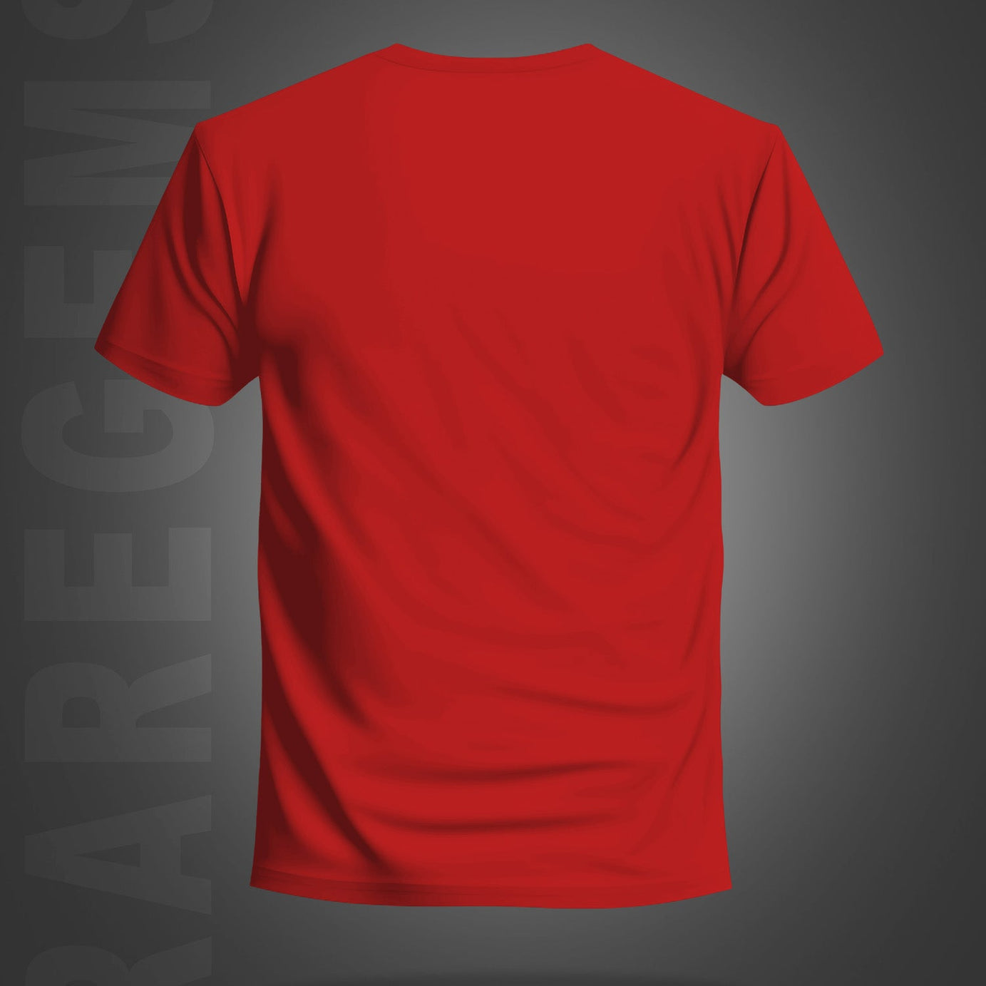 Red Half Sleeves Round Neck United States Army Printed Regular T-Shirt