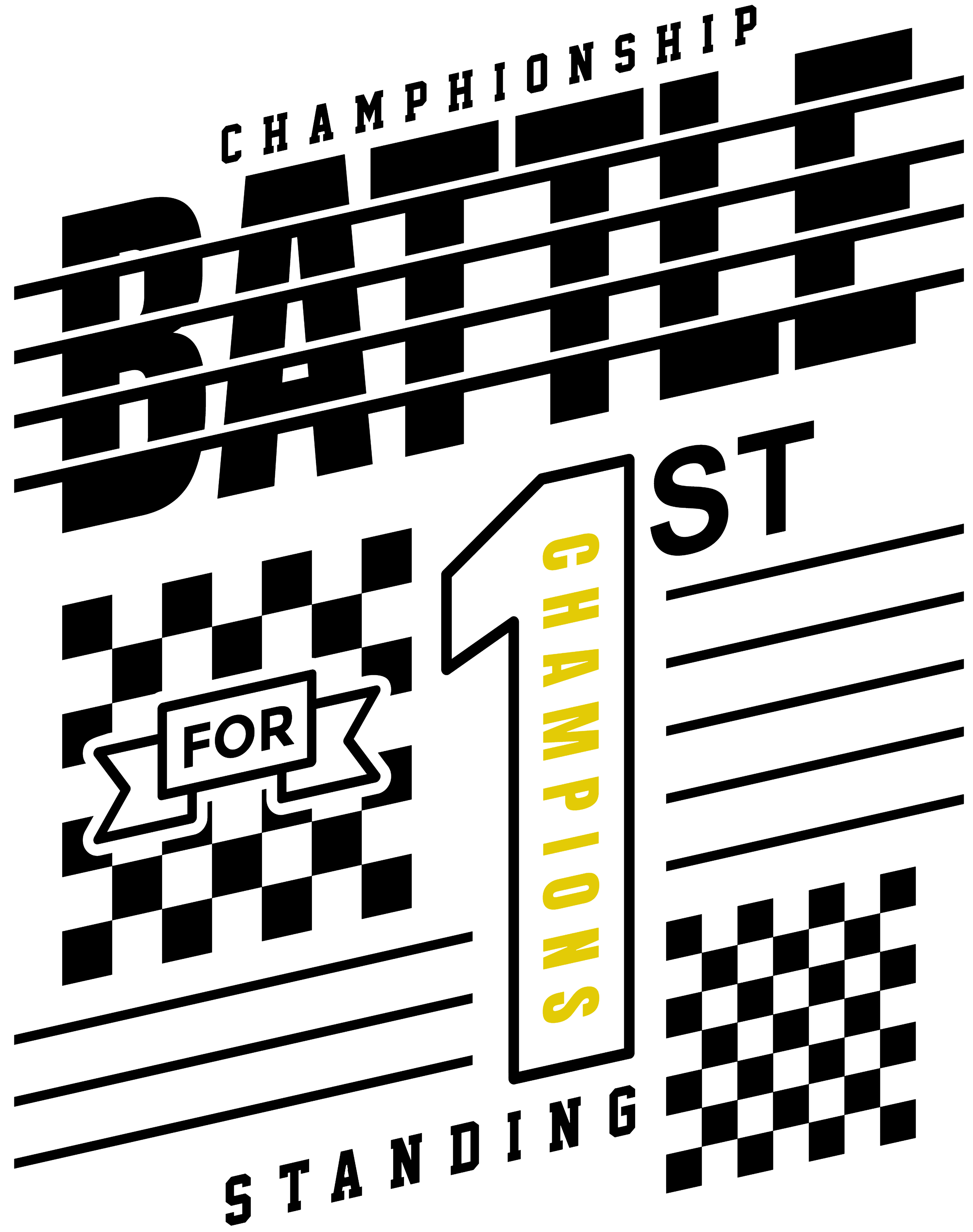 White Round Neck Battle Championship Printed Full Sleeves T-Shirt