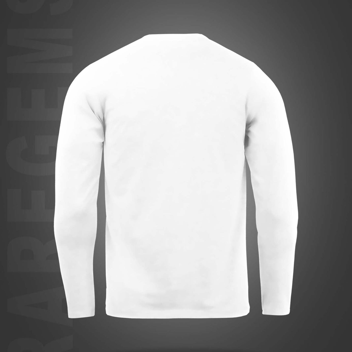 White Round Neck Break The Rules Printed Full Sleeves T-Shirt