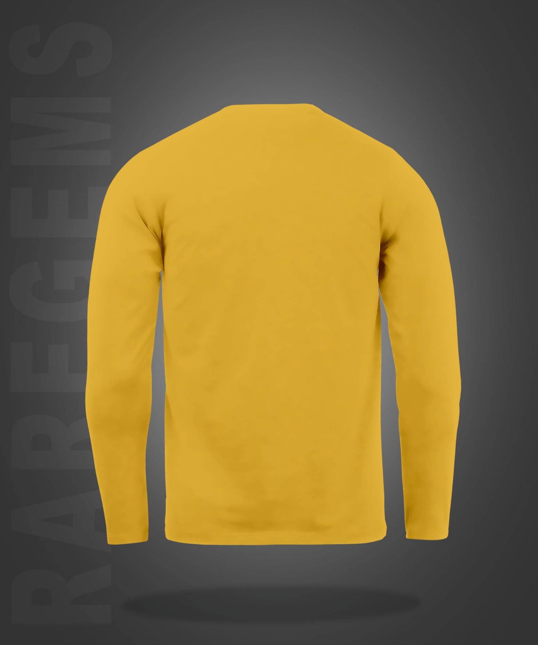 Yellow Round Neck Dream Come True Graffiti Printed Full Sleeves T-Shirt