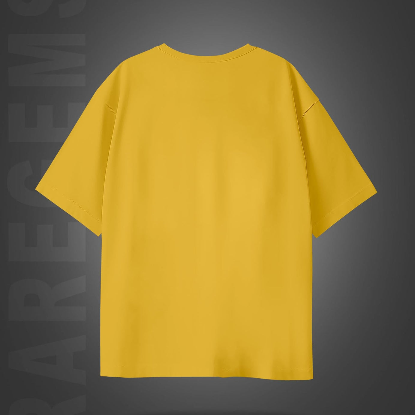 Yellow Half Sleeves Round Neck Dream Come True Printed Oversized T-Shirt