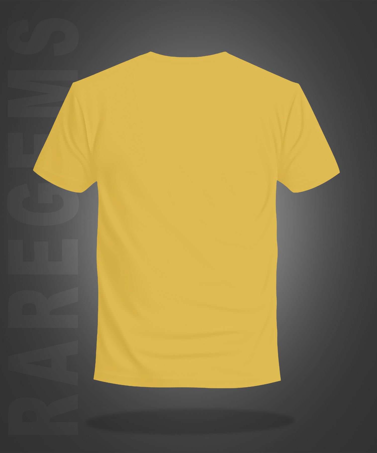 Yellow Round Neck Half Sleeve Dream Come True Graffiti Printed Regular T-Shirt