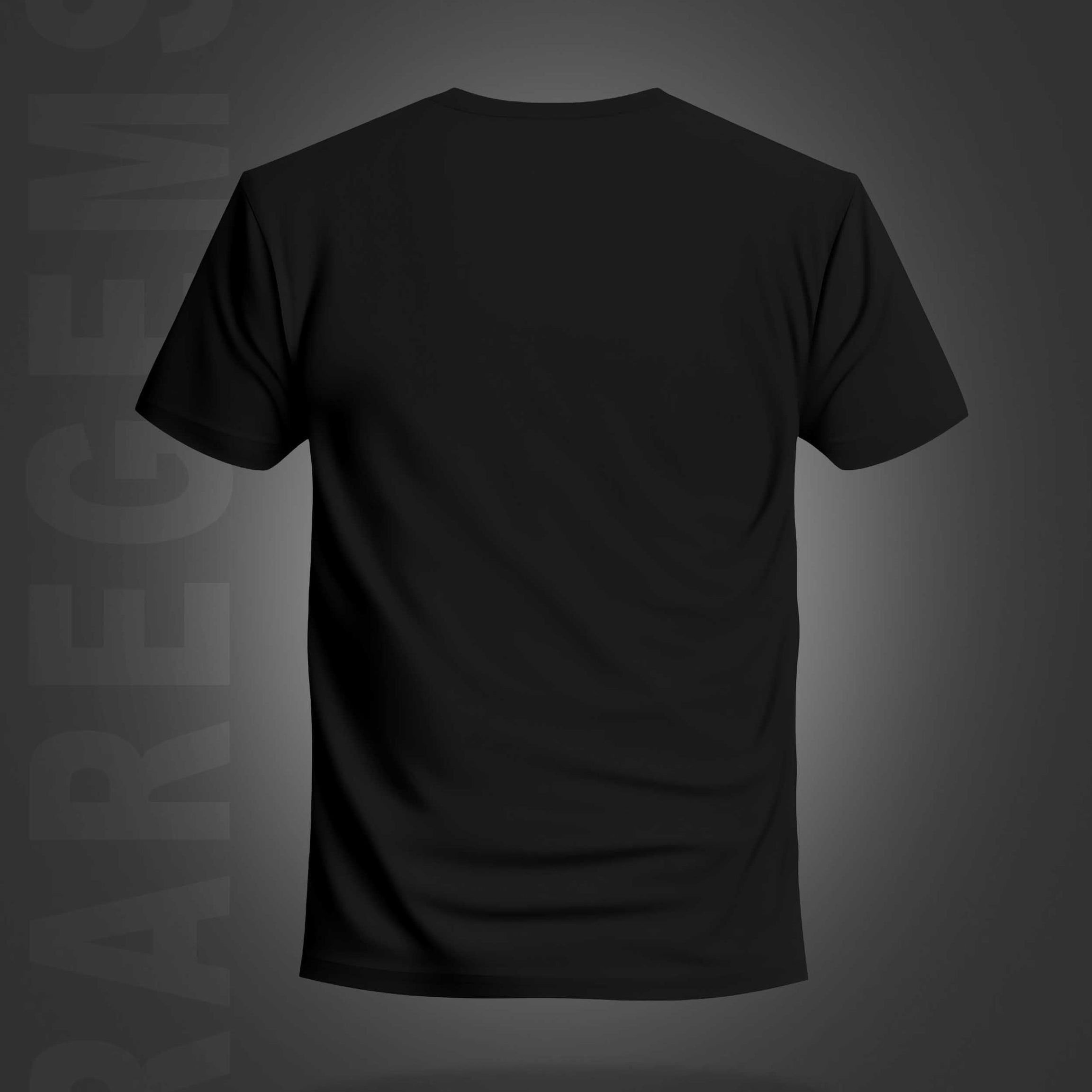 Black Round Neck Half Sleeve Think Outside The Box Printed Regular T-Shirt