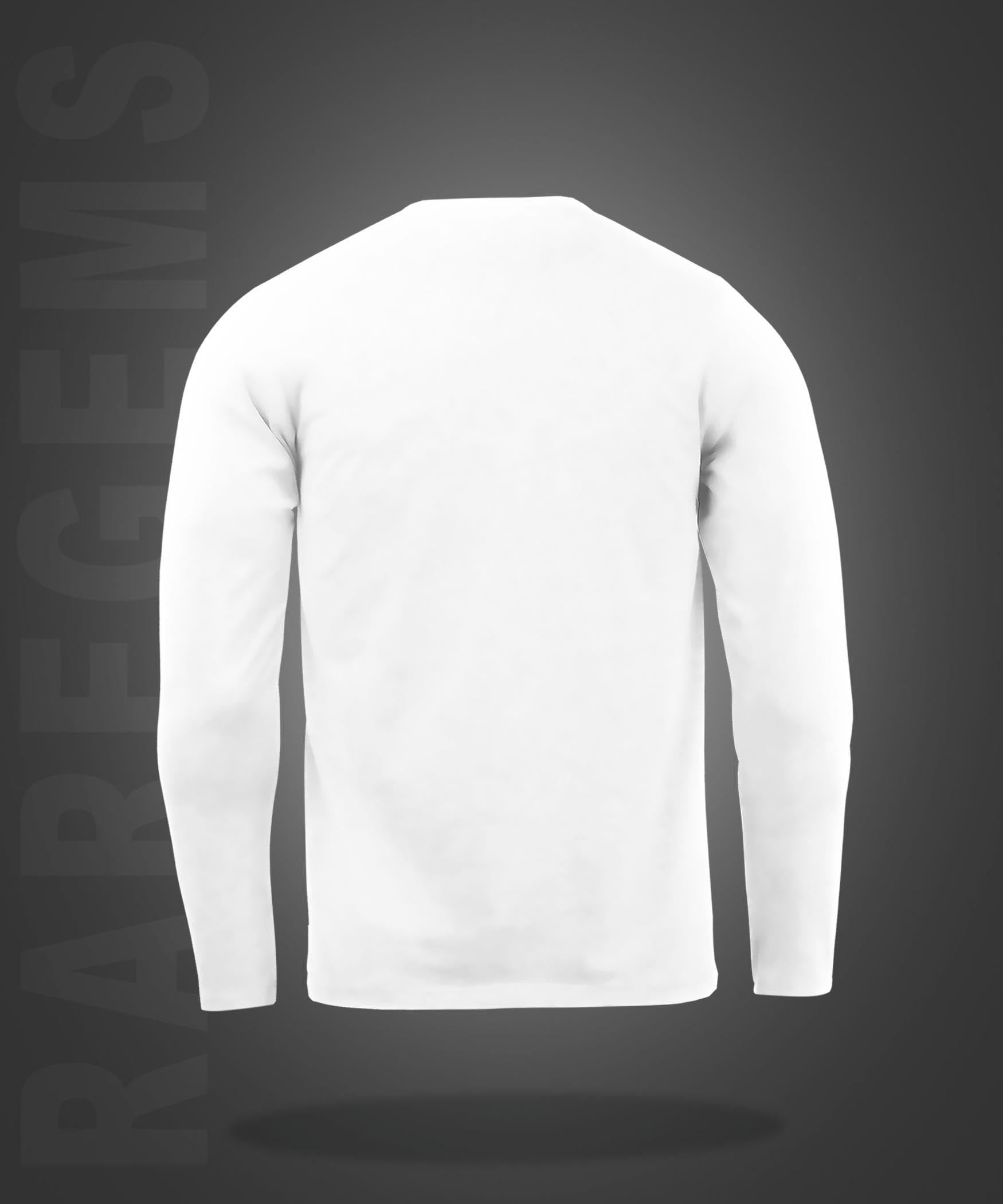 White Round Neck Dream Motivational Quote On Life Printed Full Sleeves T-Shirt