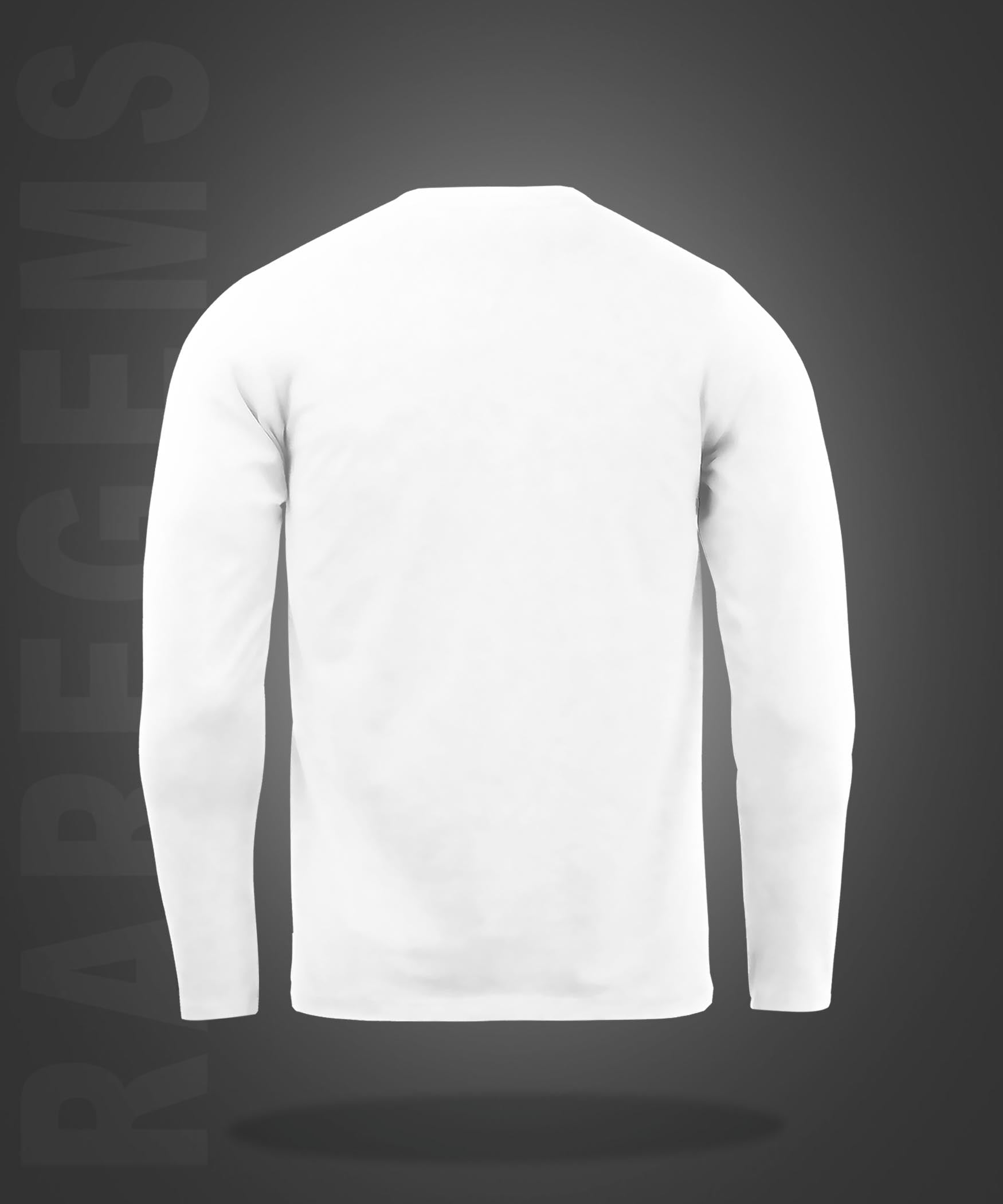 White Round Neck Find Something Positive Printed Full Sleeves T-Shirt