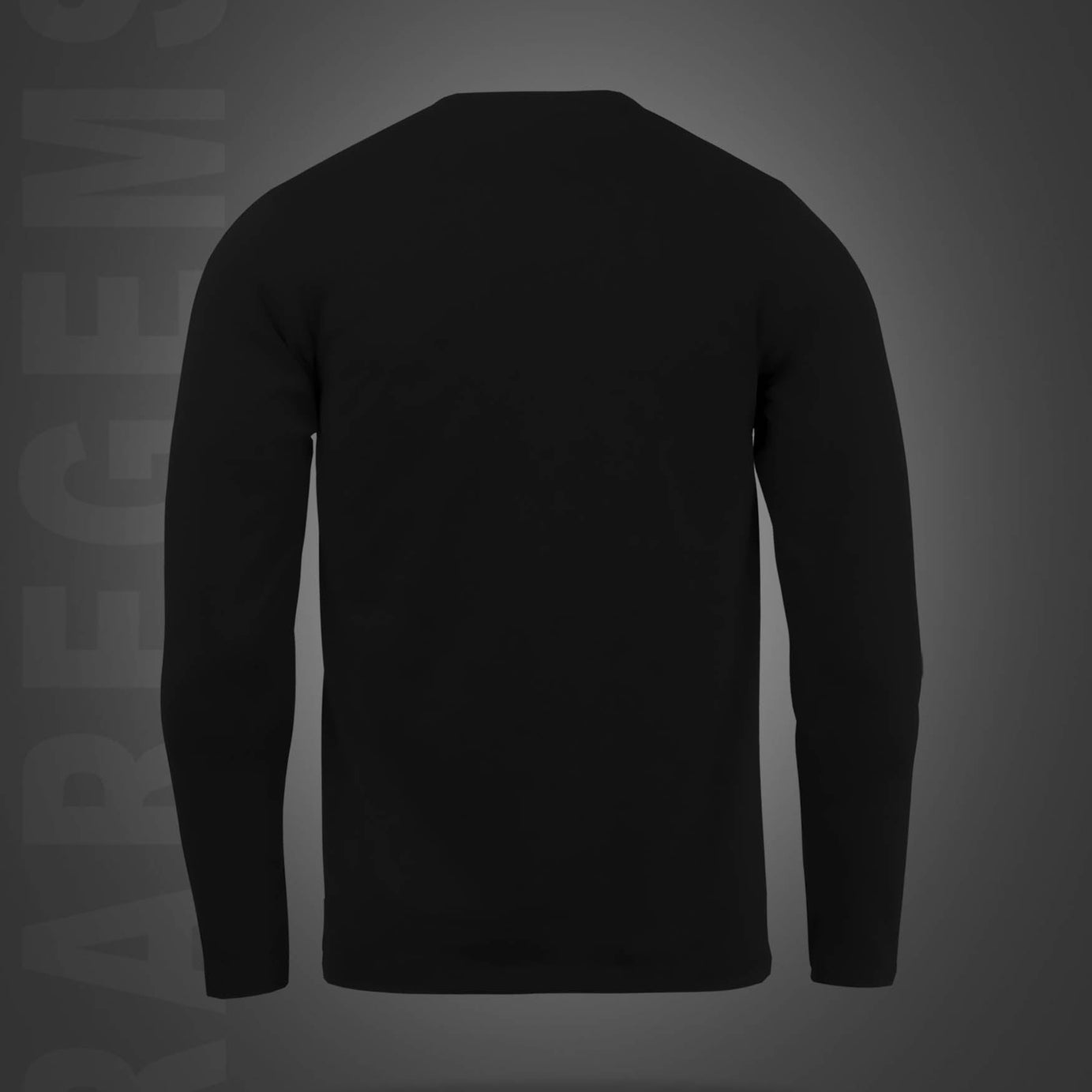 Black Round Neck Find Something Positive Printed Full Sleeves T-Shirt